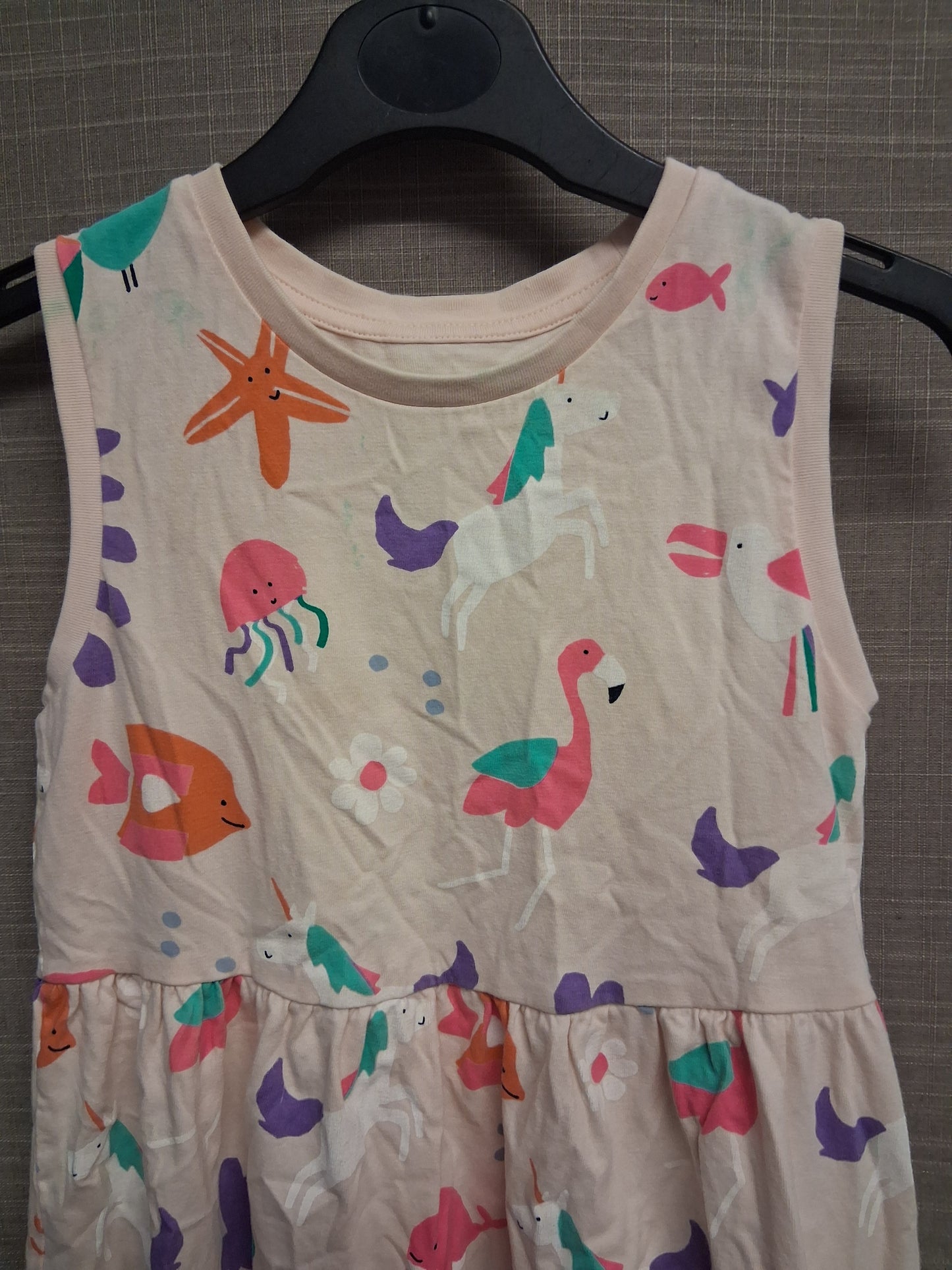 Marks and Spencer Girls Sealife Theme Jersey Sundress Age 6-7 Years