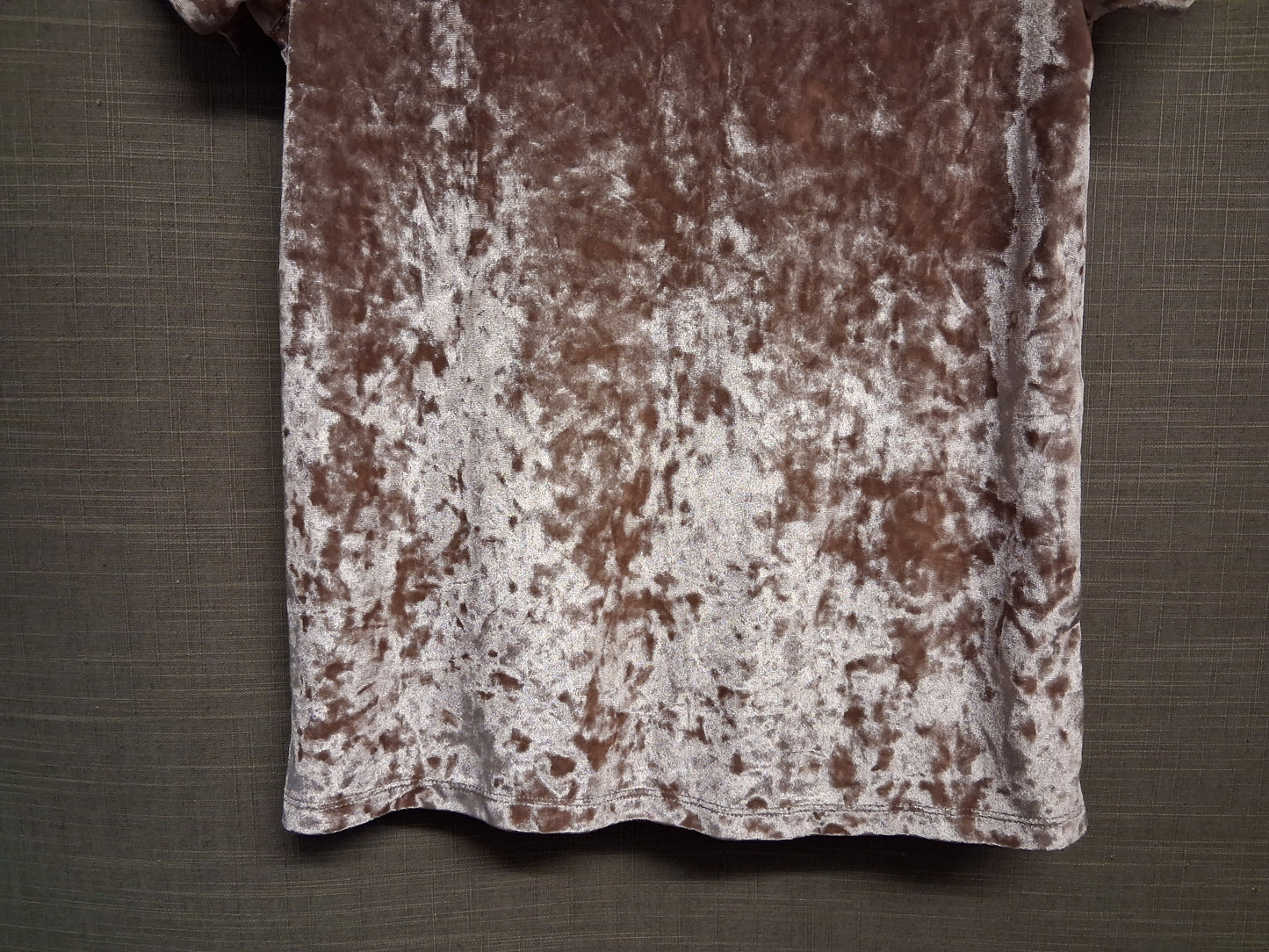 Next Girls Dusky Pink Short Sleeve Velour T-Shirt Age 9 Years