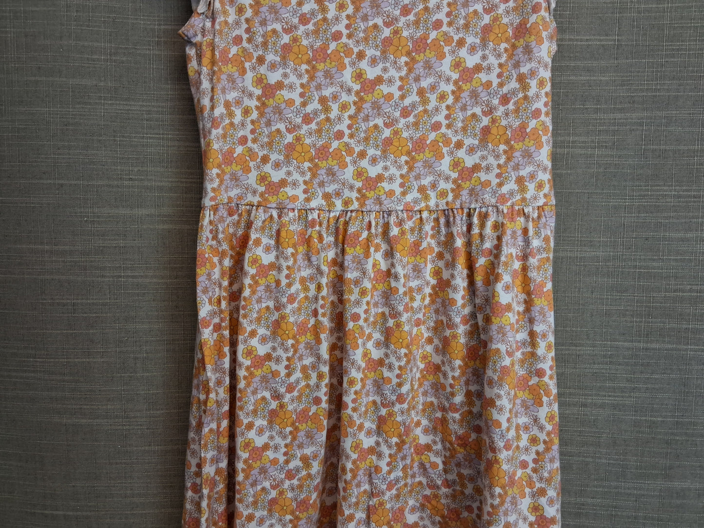 TU Girls Yellow Floral Dress Sleeveless Jersey Age 10 Years
