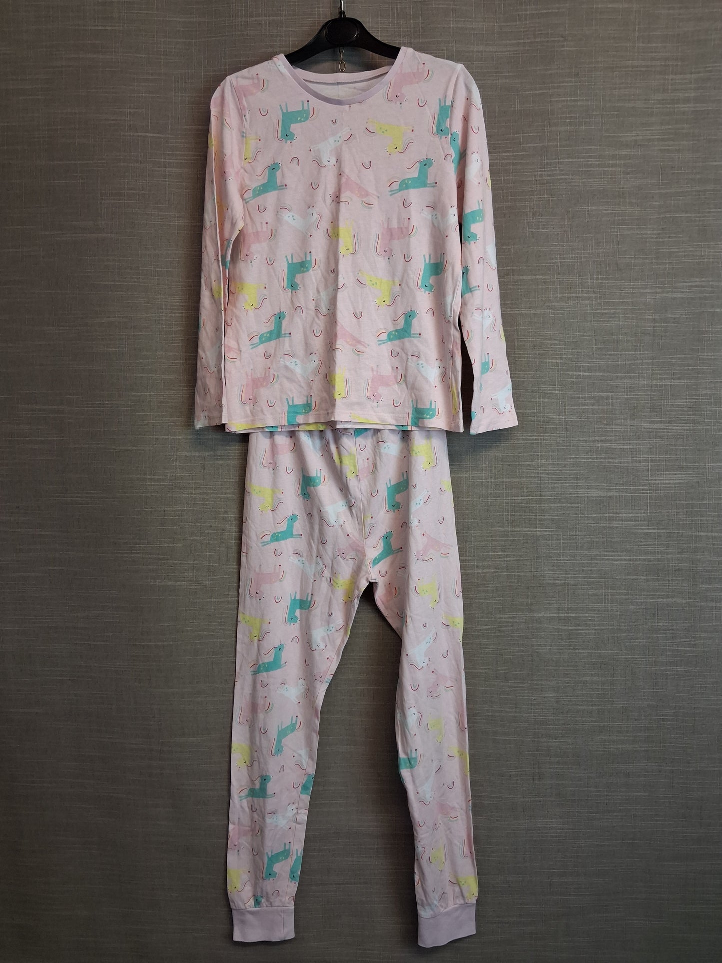 George Girls Pink Unicorn Pyjamas PJs Set Age 9-10 Years
