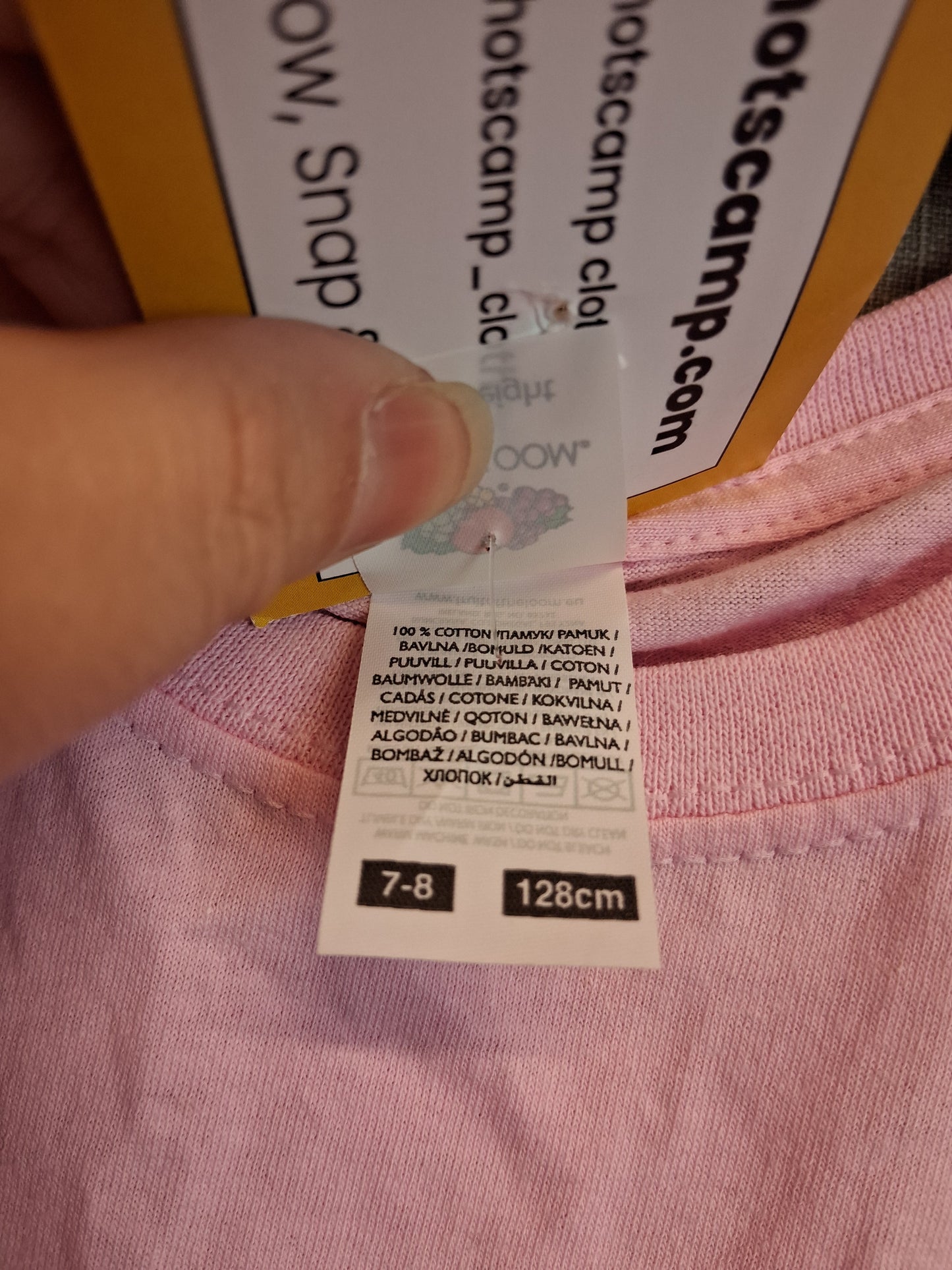 Fruit of the Loom 'Little Dragon' Pink T-Shirt Age 7-8 Years New