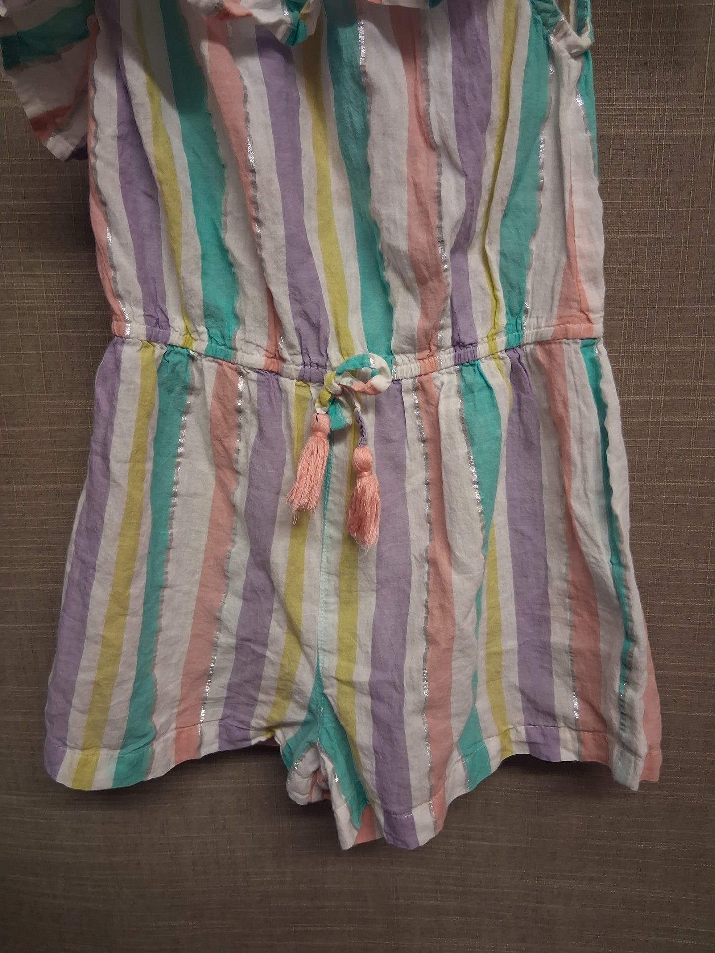 Minoti Girls Multicolour Striped Playsuit Age 4-5 Years