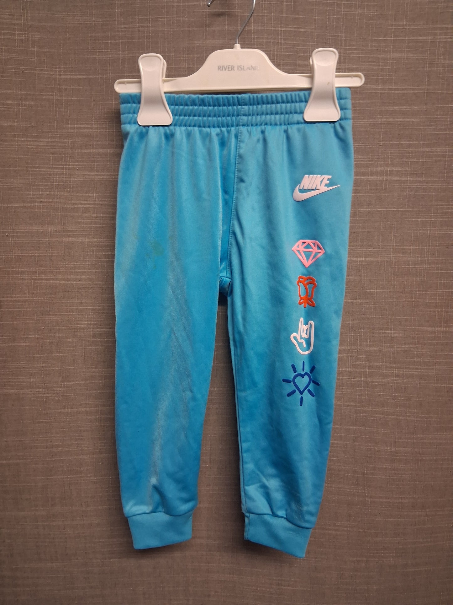 Nike Girls Joggers Satin Blue Age 2 years