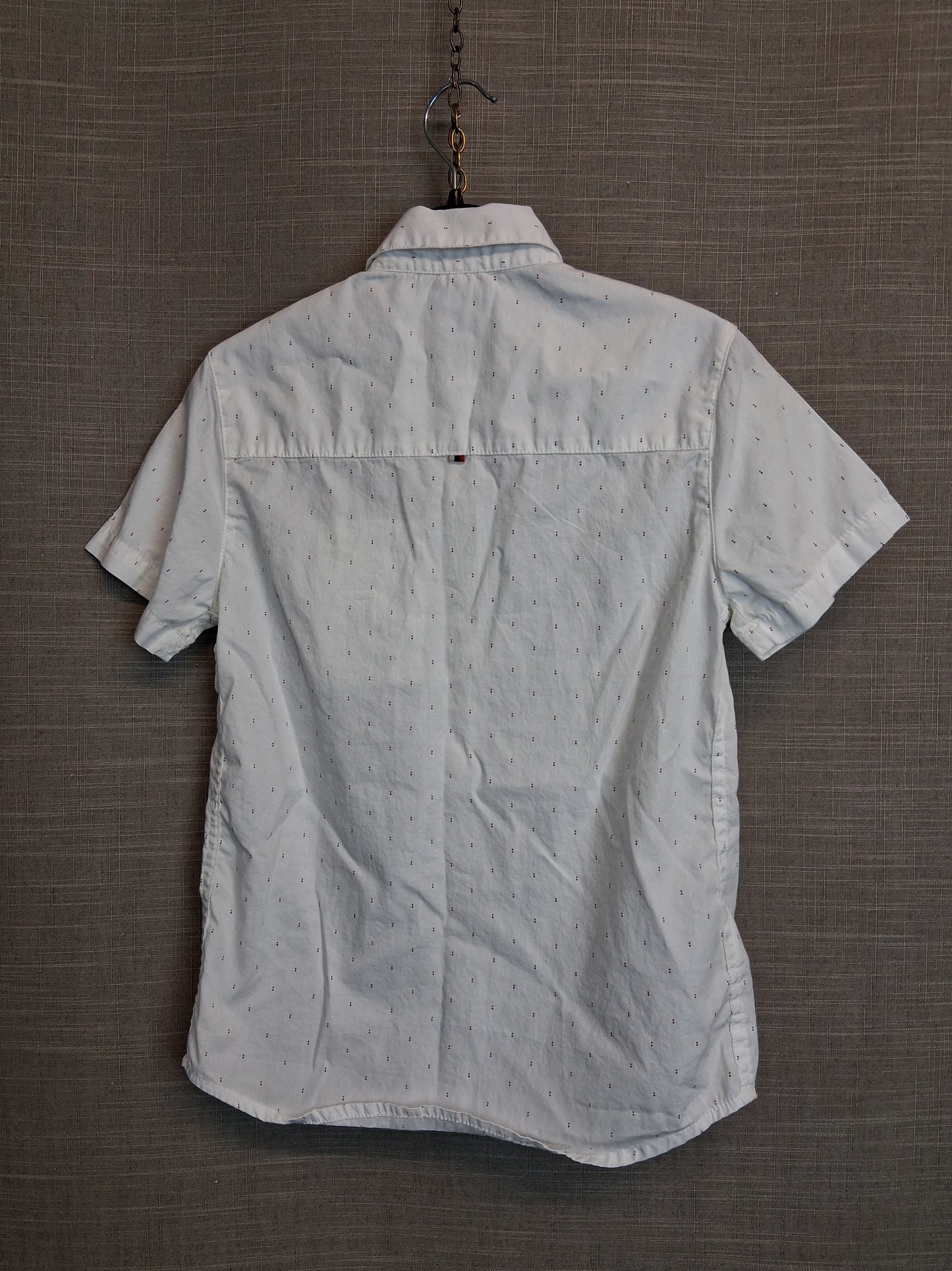 Mayoral Slim Fit Short Sleeve Shirt Age 9 Years White Spotty