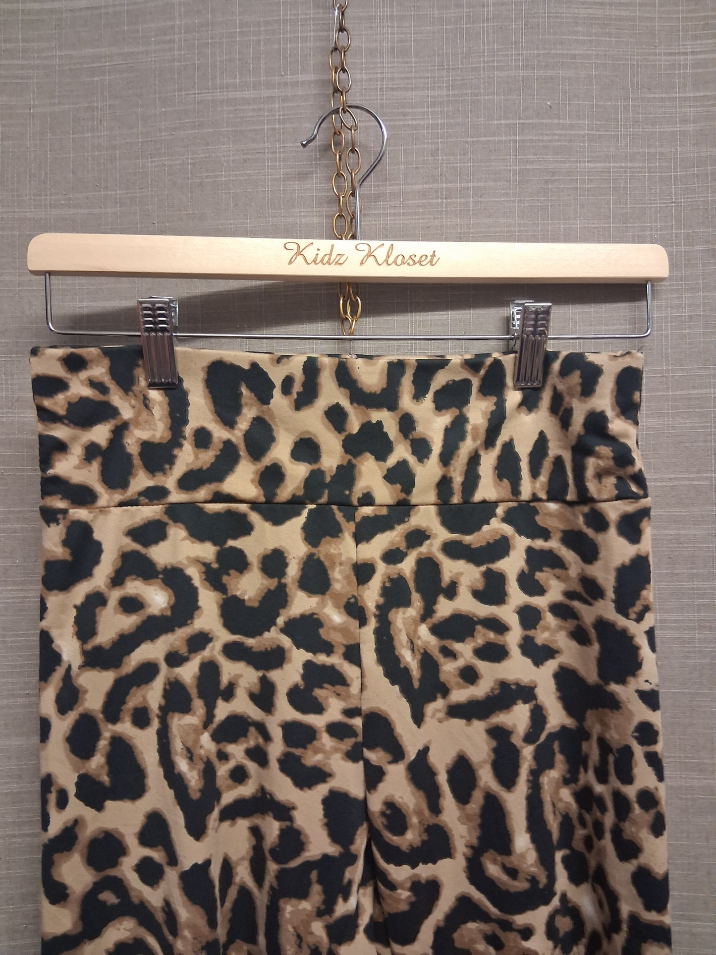 Shein Brown Beige Animal Print Cycle Legging Shorts Age 14 Years