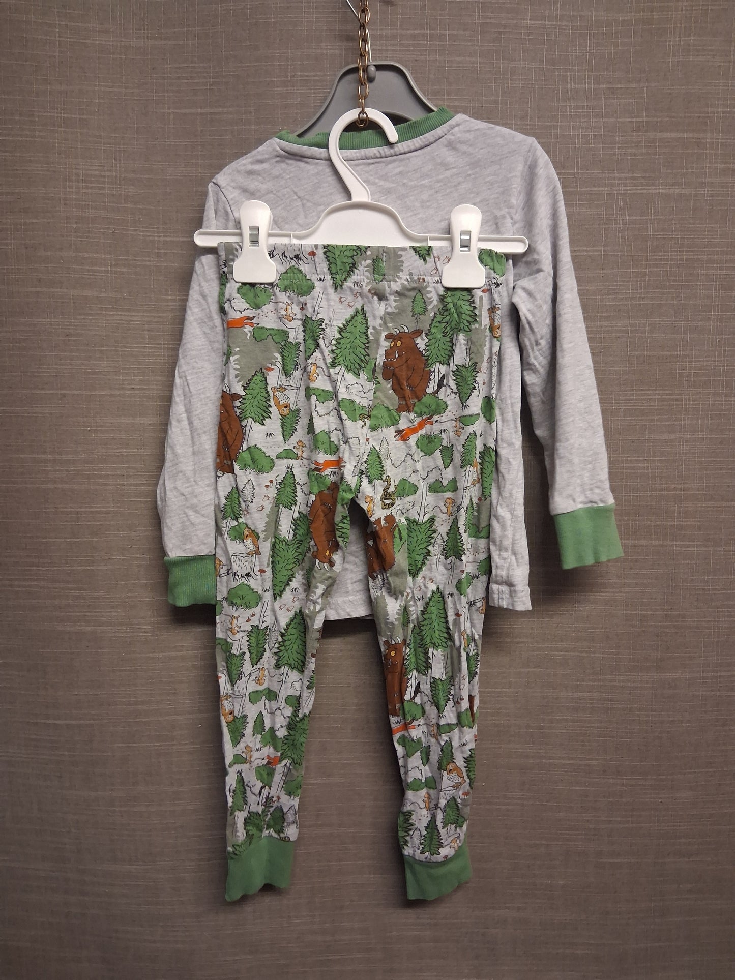F&F The Gruffalo Boys 2 Piece PJs Pyjamas Set Age 4-5 Years