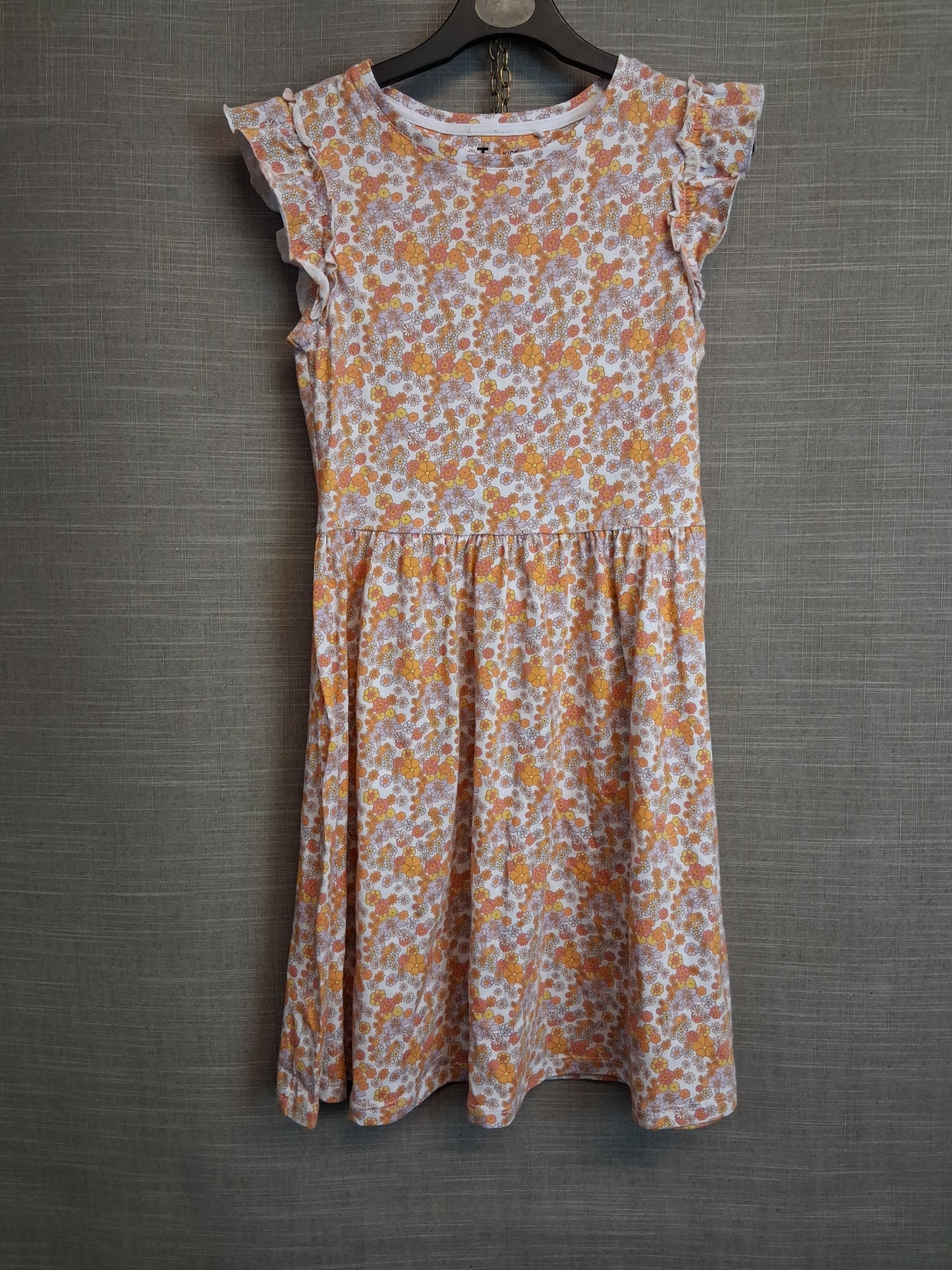 TU Girls Yellow Floral Dress Sleeveless Jersey Age 10 Years