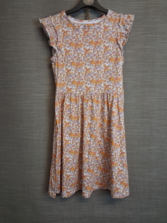 TU Girls Yellow Floral Dress Sleeveless Jersey Age 10 Years