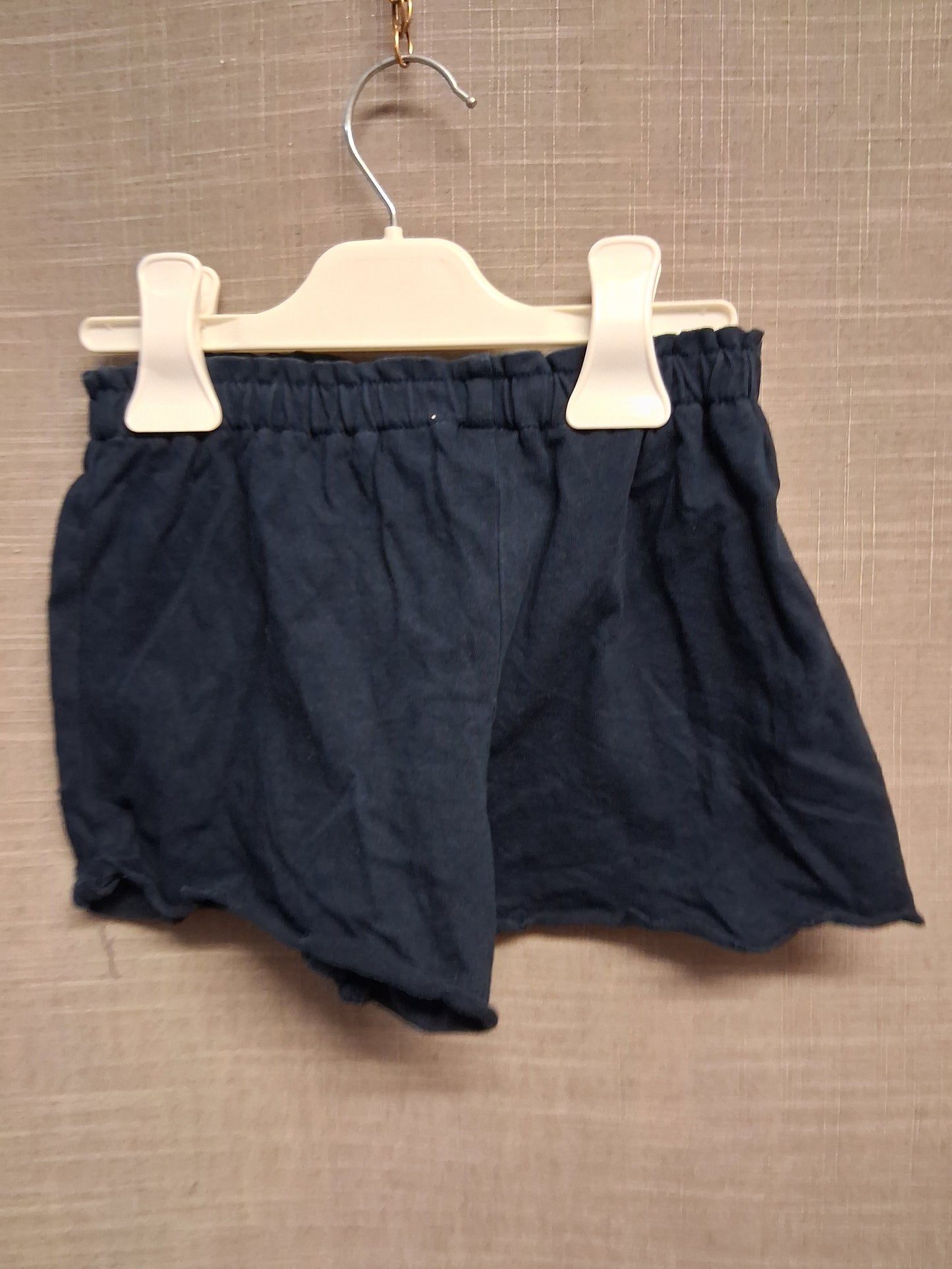 Next Girls Jersey Blue Shorts Age 2-3 Years 100% Cotton