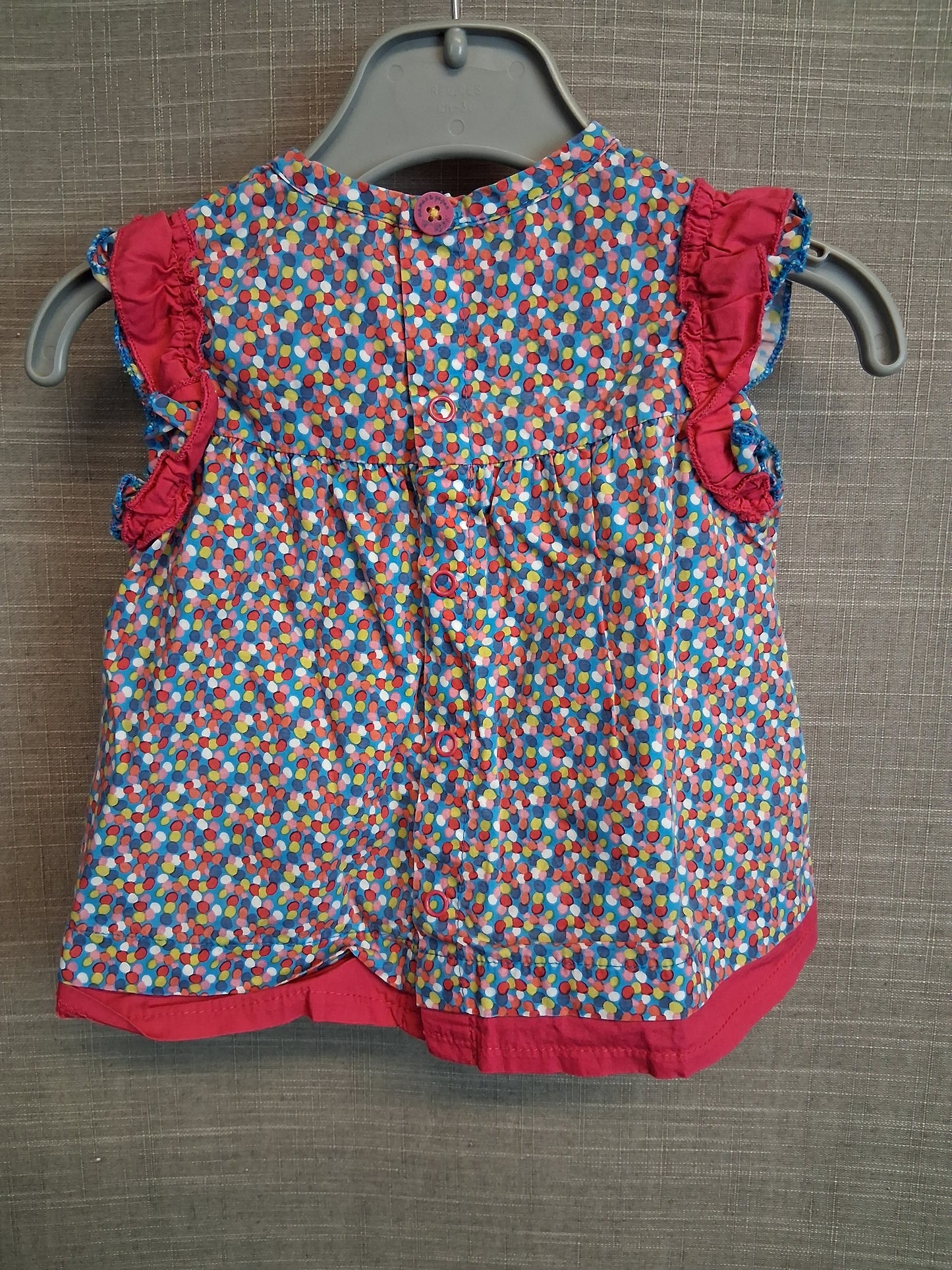 Mamas & Papas Girls Multicolour Sleeveless Dress Age 3-6 Months