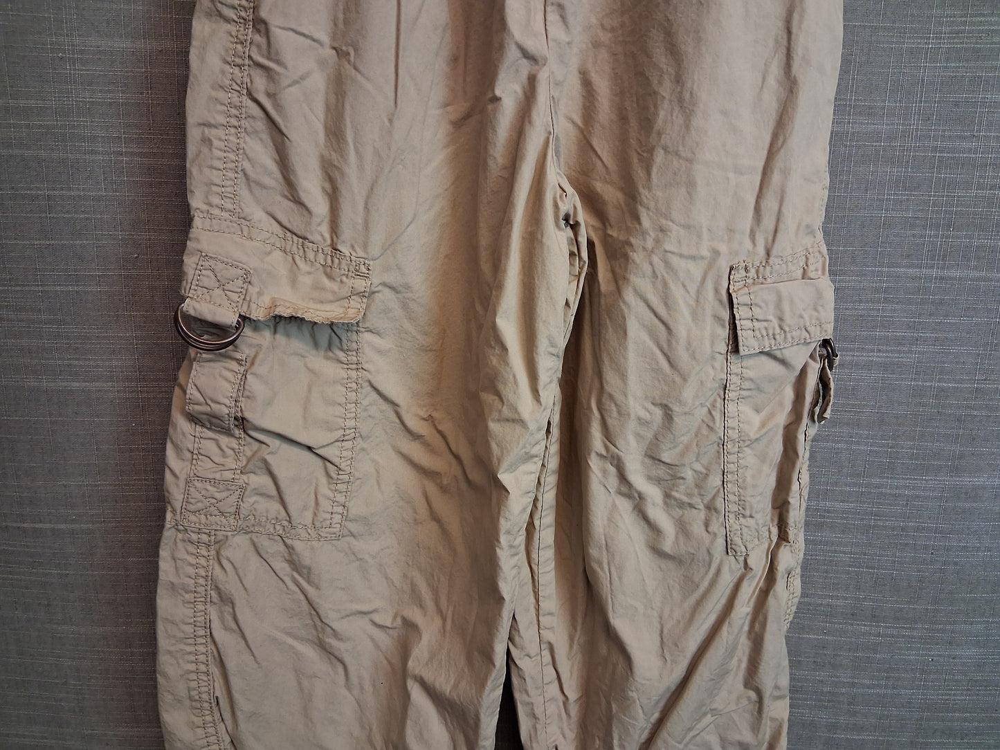 Next Girls Beige Lined Cargo Trousers Age 7 Years