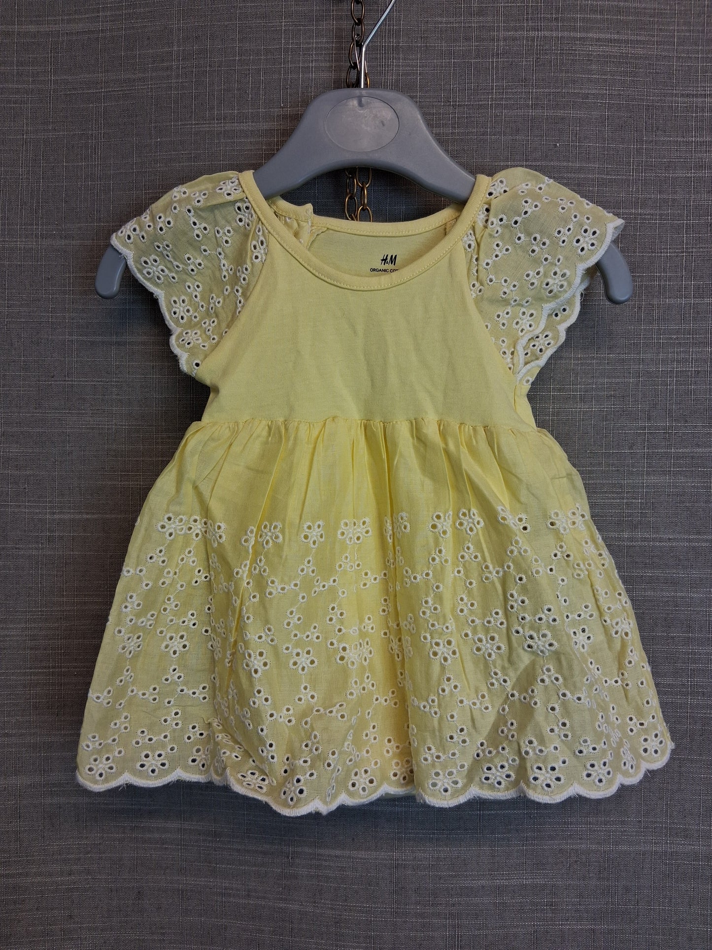 H&M Yellow Dress with Built in Vest Age Newborn