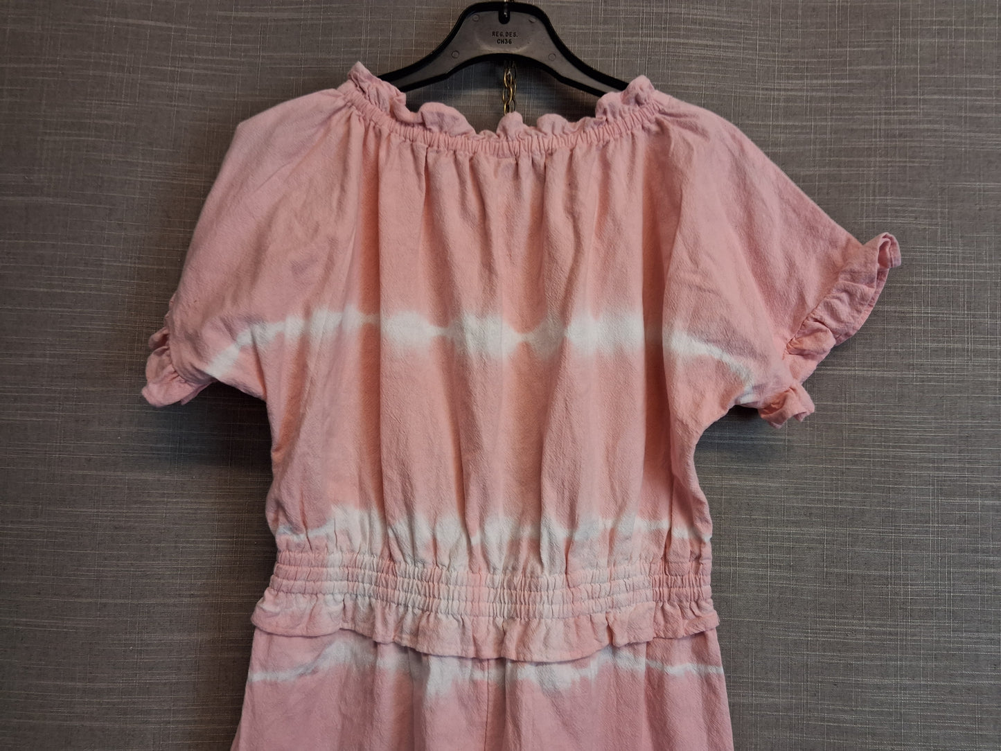 TU Girls Playsuit Pink Tie Dye Short Sleeve Age 9 Years