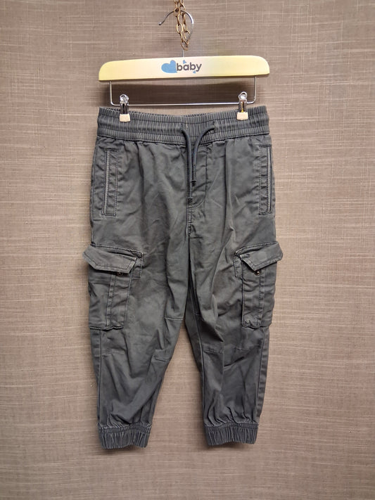 River Island Grey Cargo Trousers Age 2-3 Years