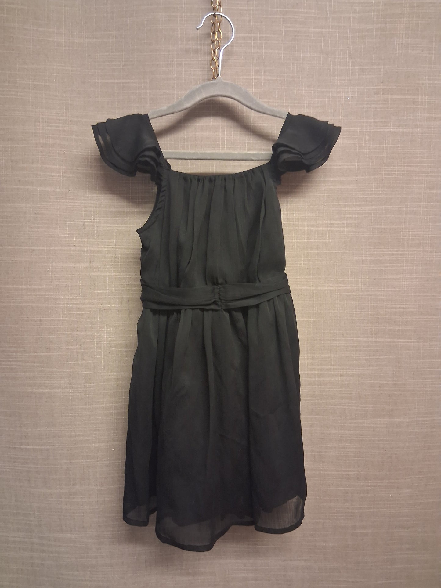 Next Dress Girls Black Sheer Lightweight Party Age 4 Years