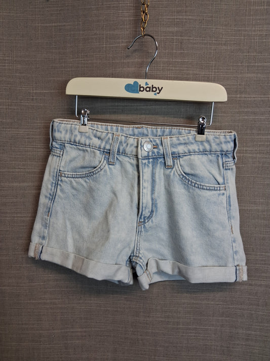 H&M Girls Light Blue Denim Shorts Age 6-7 Years New