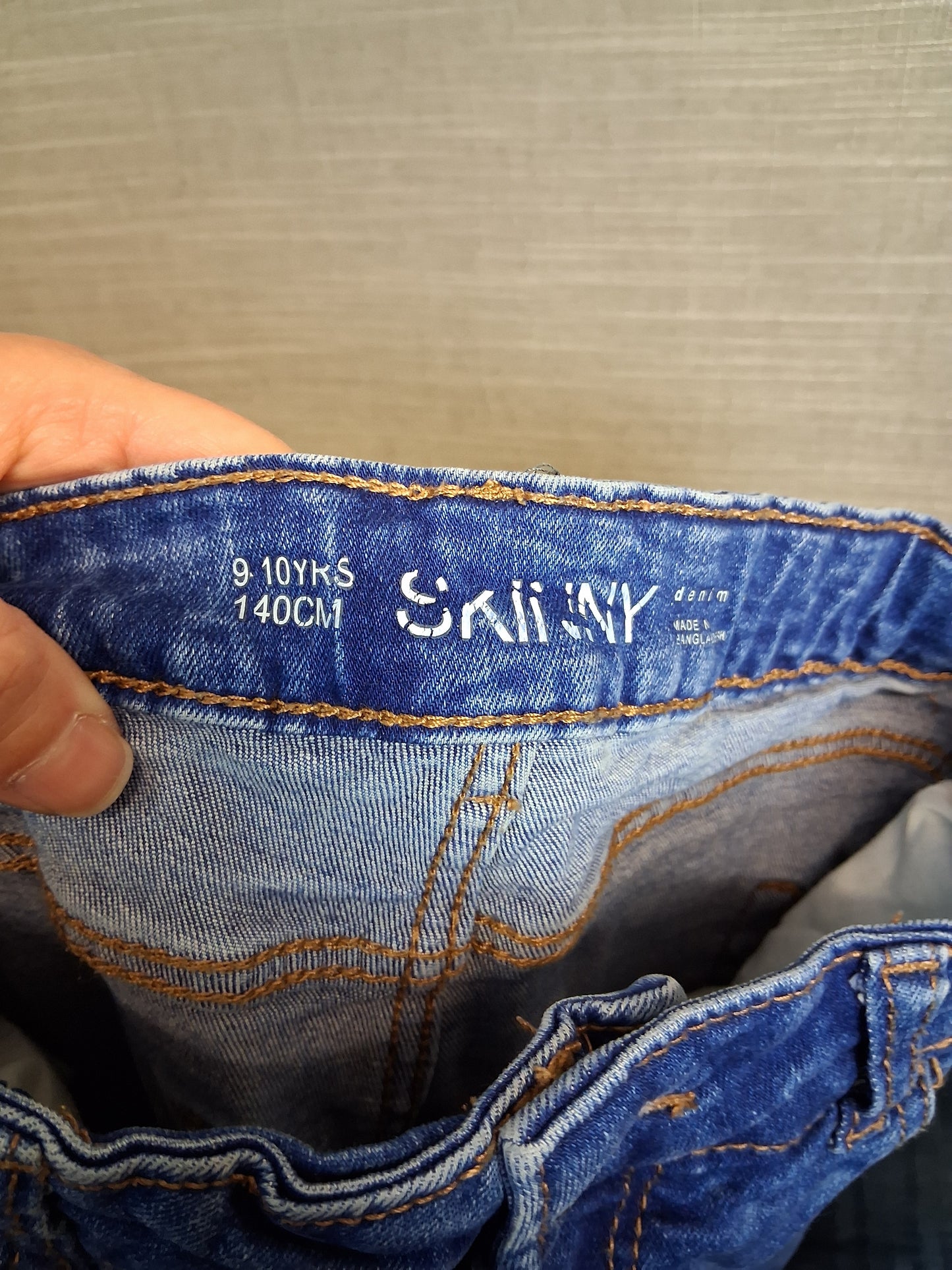 Primark Boys Blue Skinny Leg Denim Jeans Age 9-10 Years