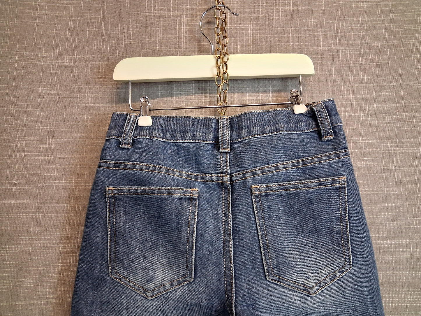 Primark Boys Blue Denim Shorts Age 6-7 Years
