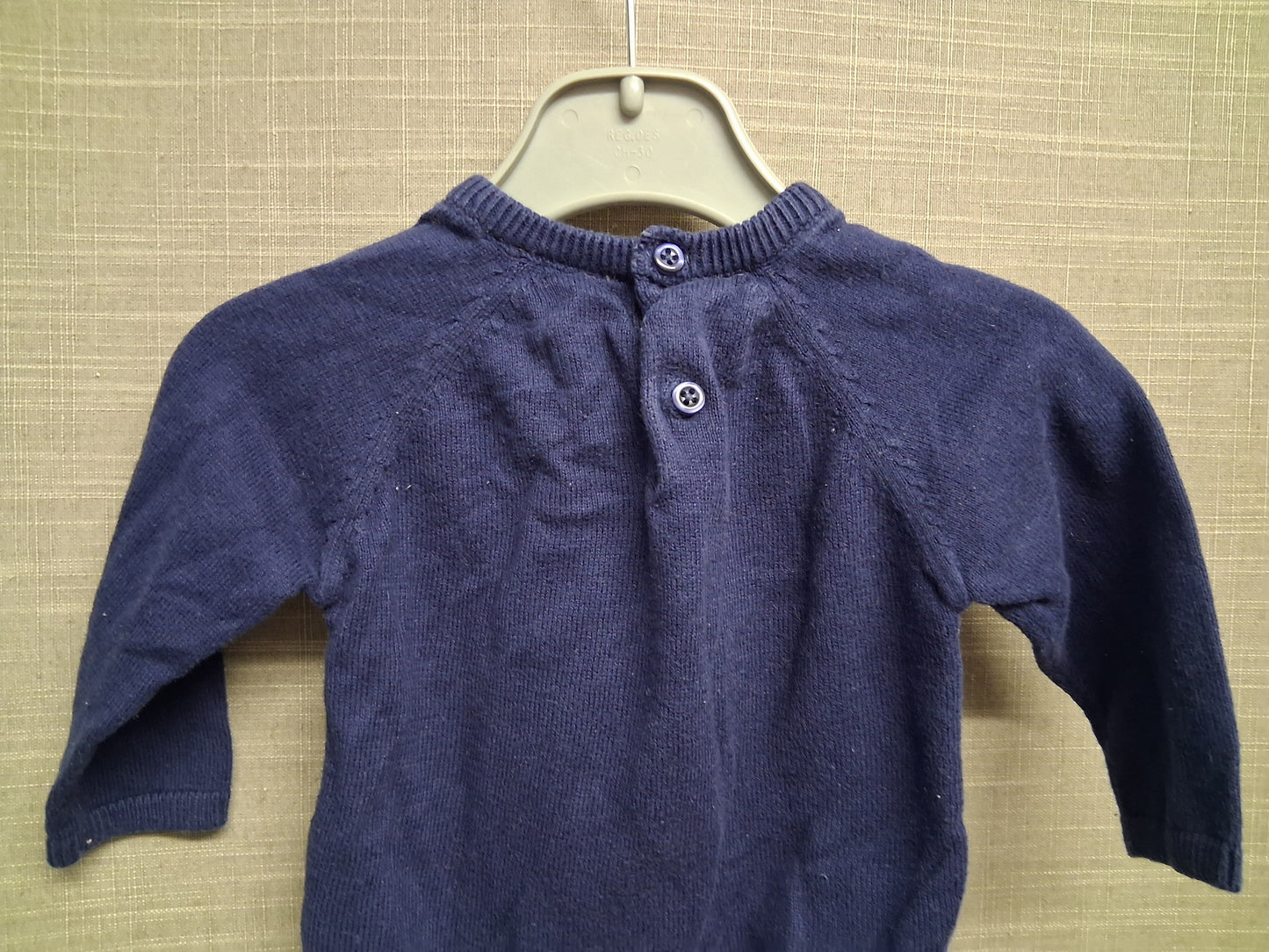 Lily & Jack Boys Blue Knitted Sweater Jumper Car Motif Age 3-6 Months