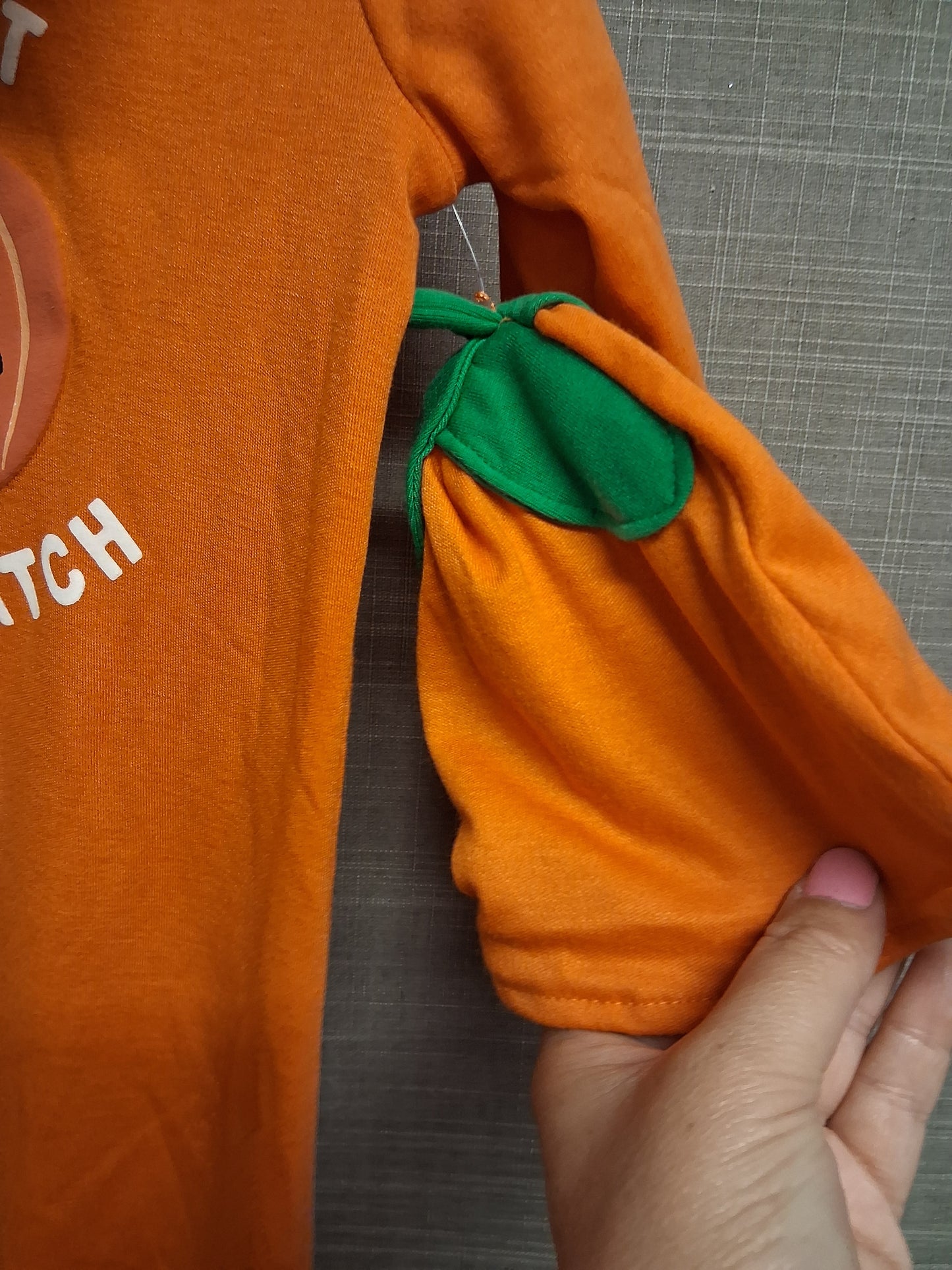 F&F Boys Pumpkin Sleepsuit Outfit With Hat Orange Age 18-24 Months New