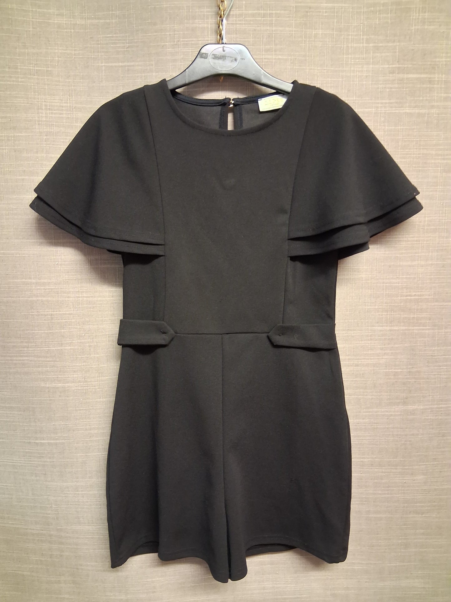 Lipsy Girls Black Playsuit Age 9-10 Years