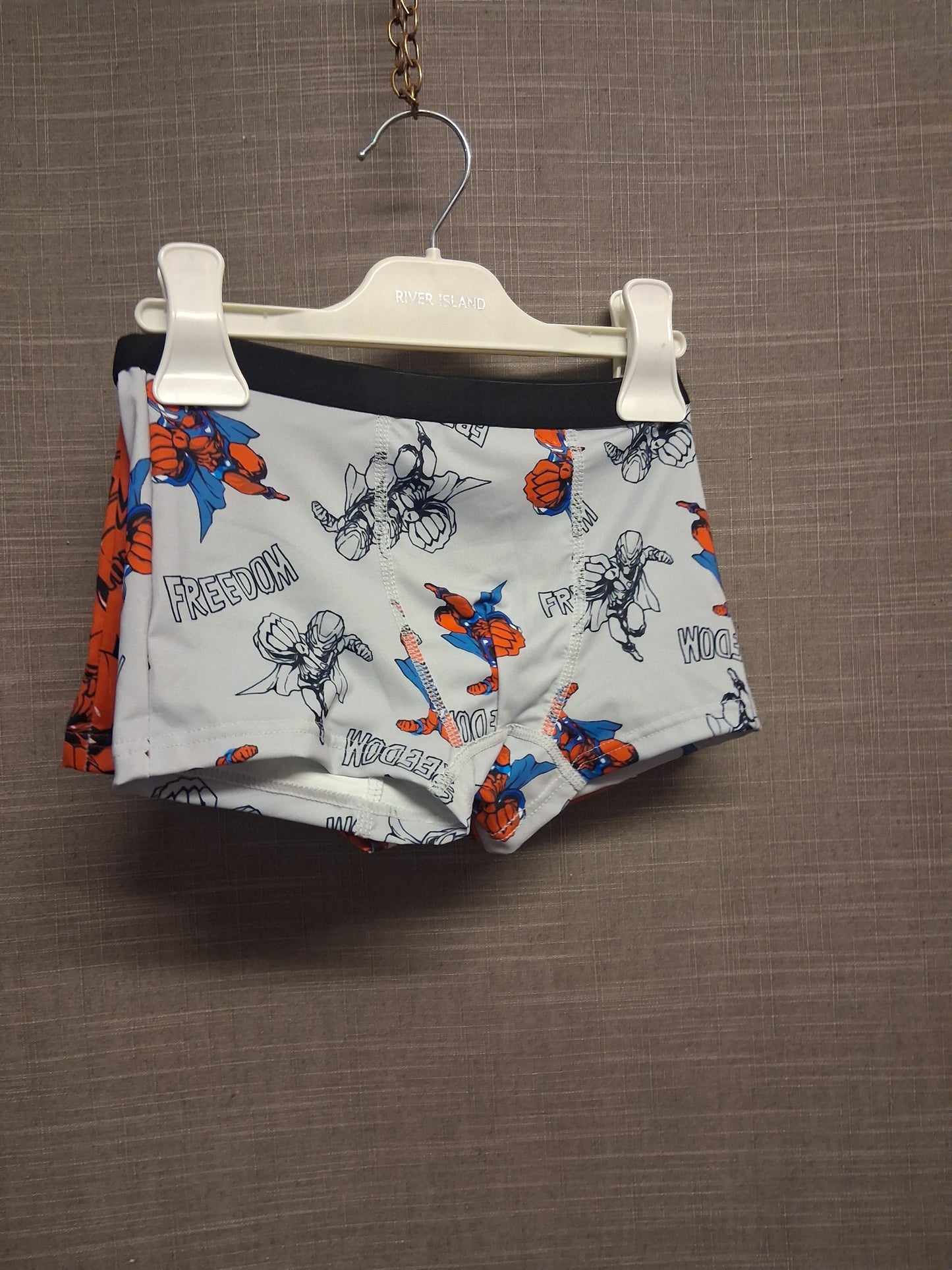Shein Boys 4 Pack Super Hero Theme Boxer Shorts Underwear New in Pack Age 6 Years