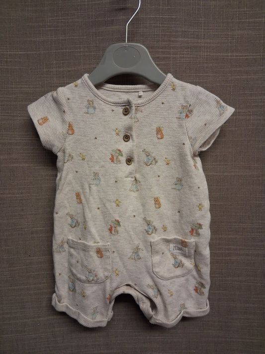 TU Peter Rabbit Cream Romper Age 3-6 Months