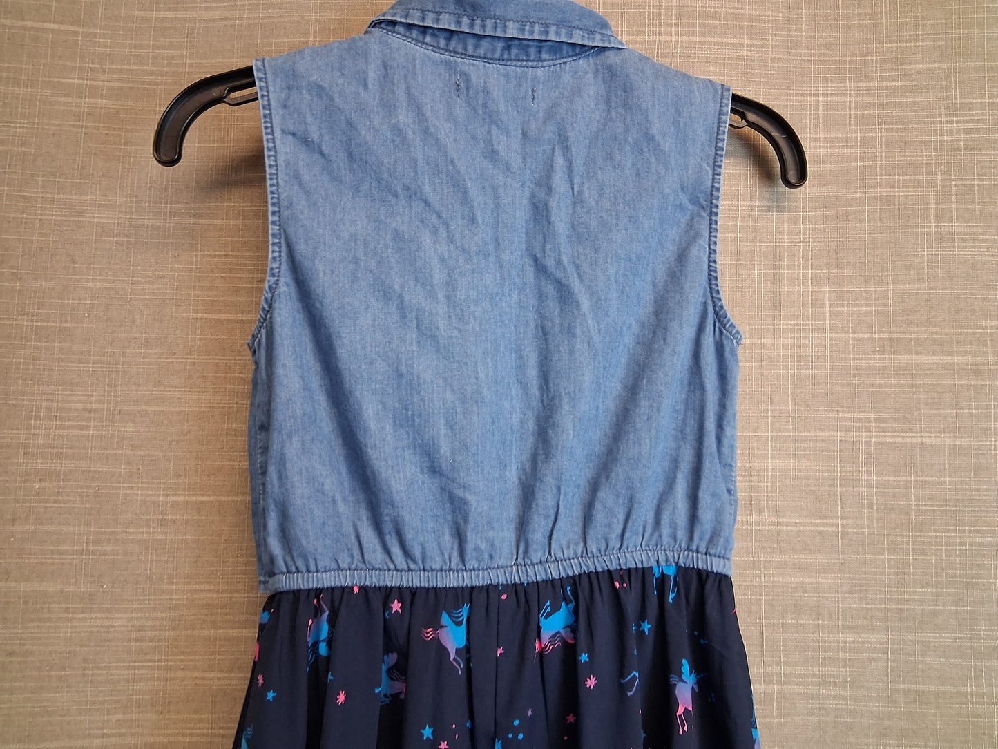 Blue Zoo Girls Unicorn Blue Hi Lo Hem Dress Age 8 Years
