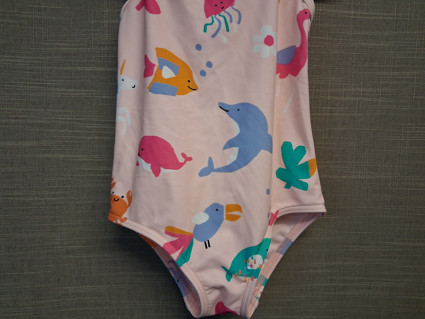 Marks and Spencer Pink Animals Swimsuit One Piece Age 2-3 Years
