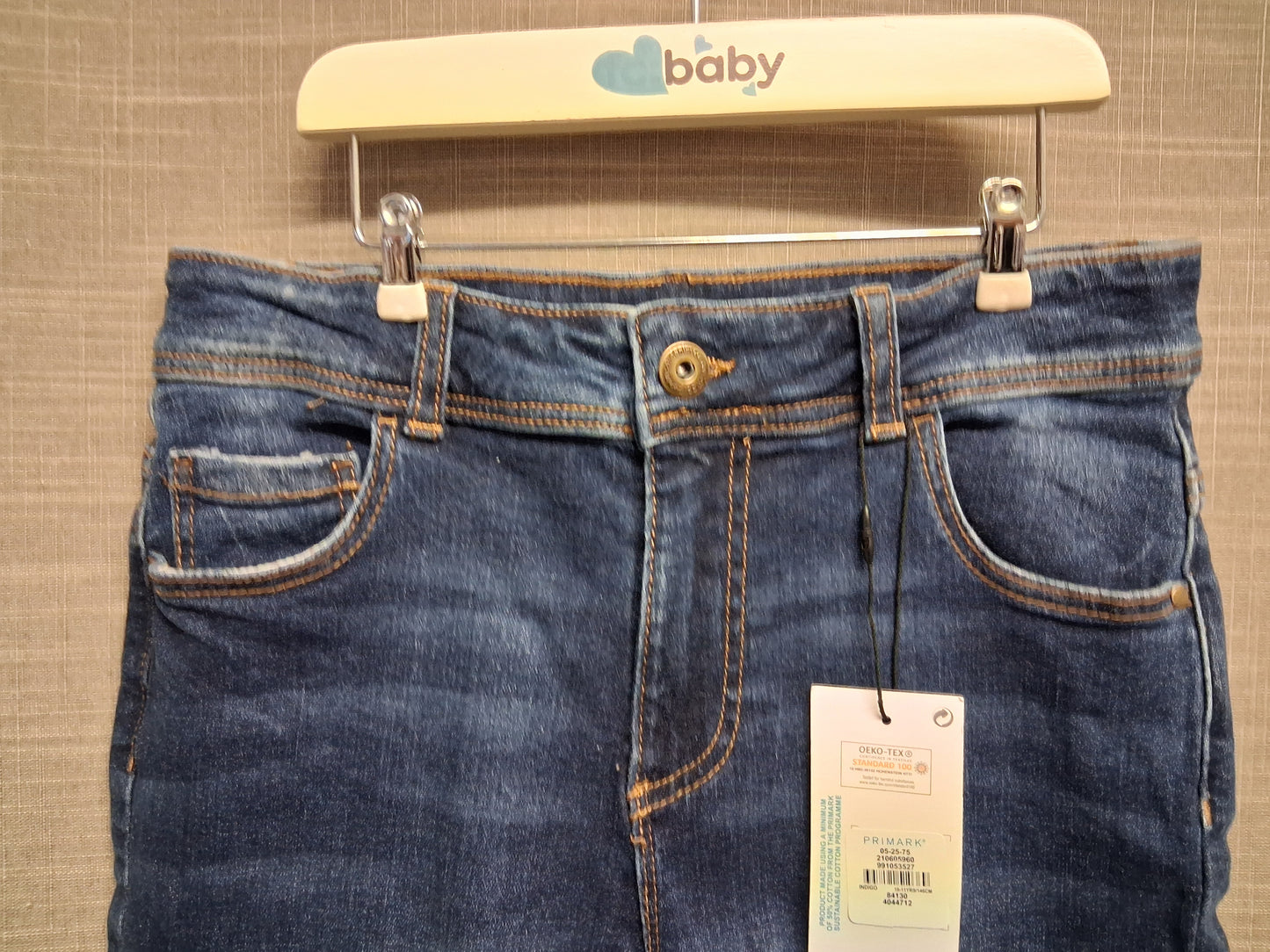 Primark Boys Denim Skinny Shorts Age 10-11 Years New