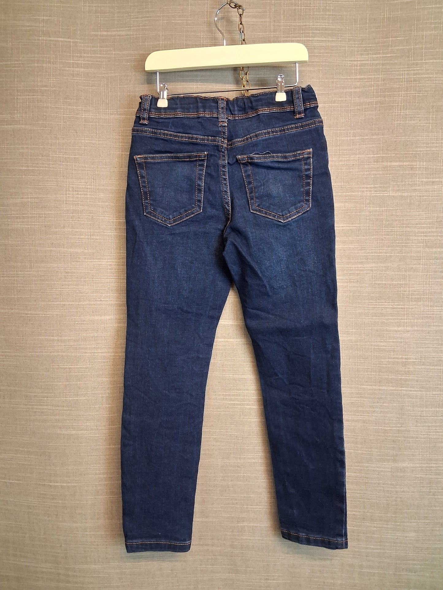 Primark Boys Skinny Blue Jeans Age 6-7 Years Adjustable Waist