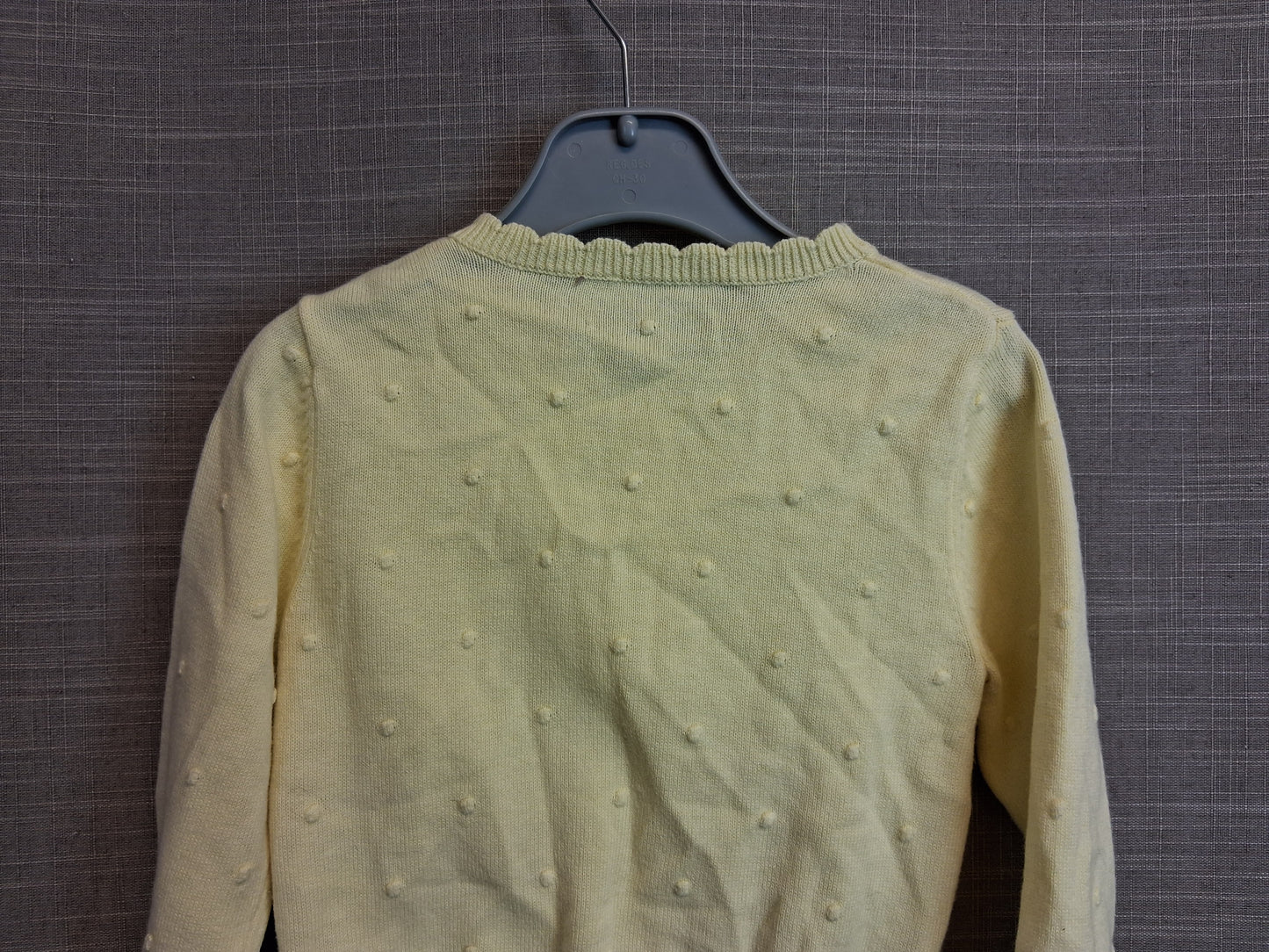 Matalan Girls Yellow Knitted Cardigan Age 18-24 Months 100% Cotton
