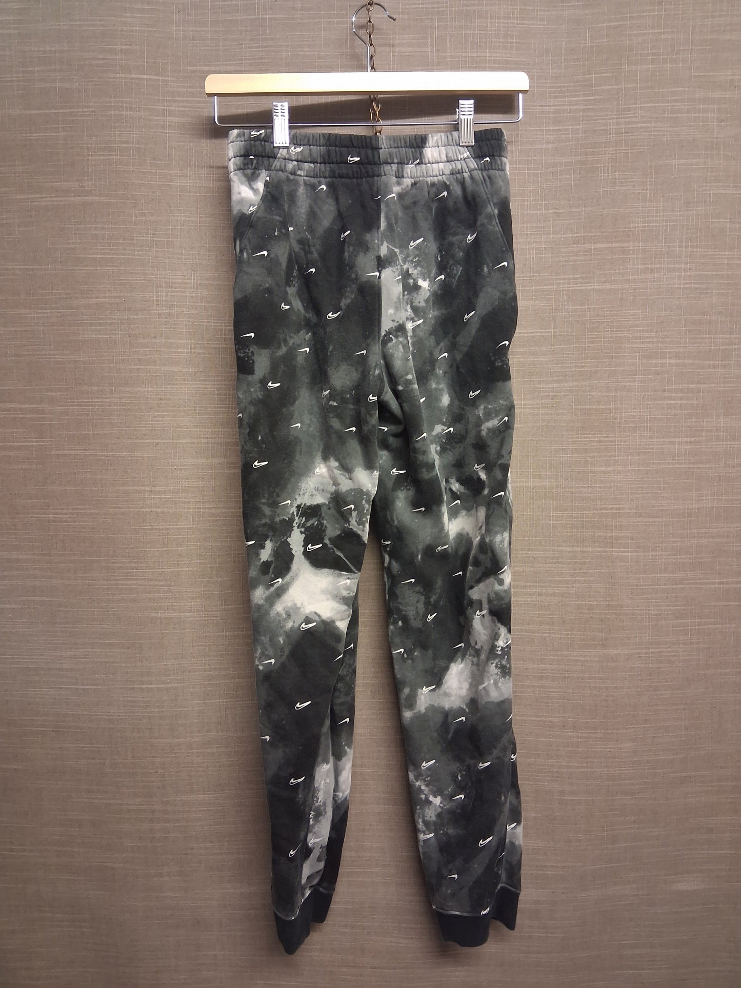 Nike Grey Marble Swoosh Logo Joggers Sweat Pants Age 13-15 Years