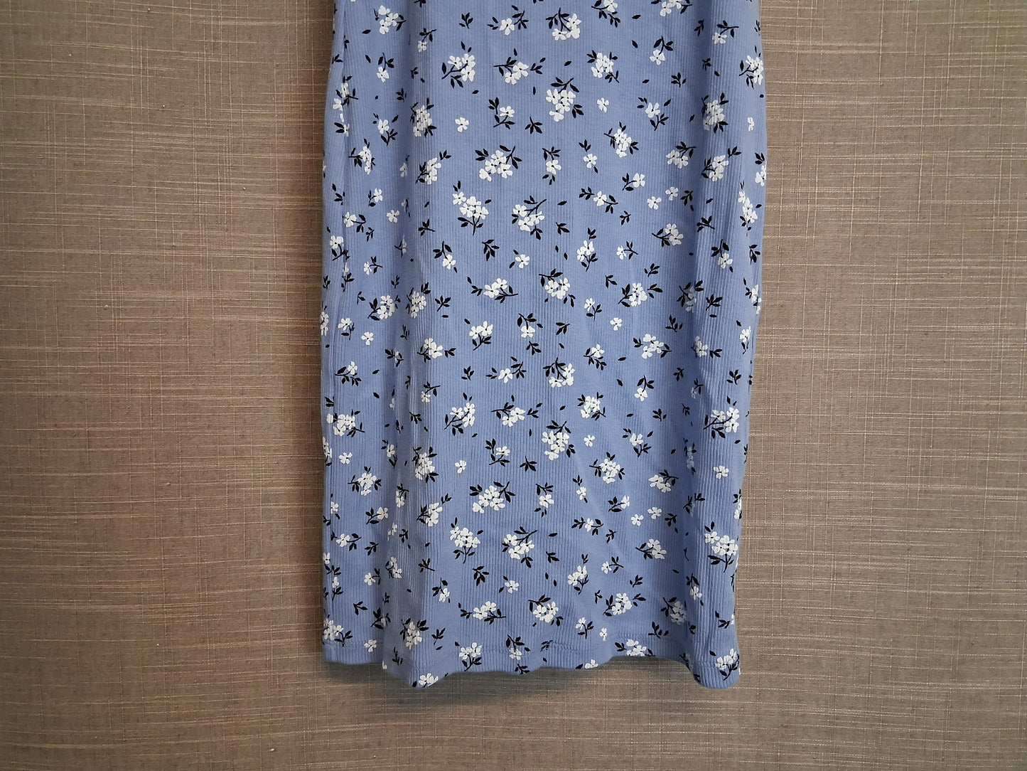 New Look Blue Floral Jersey Sleeveless Vest Dress Age 12-13 Years
