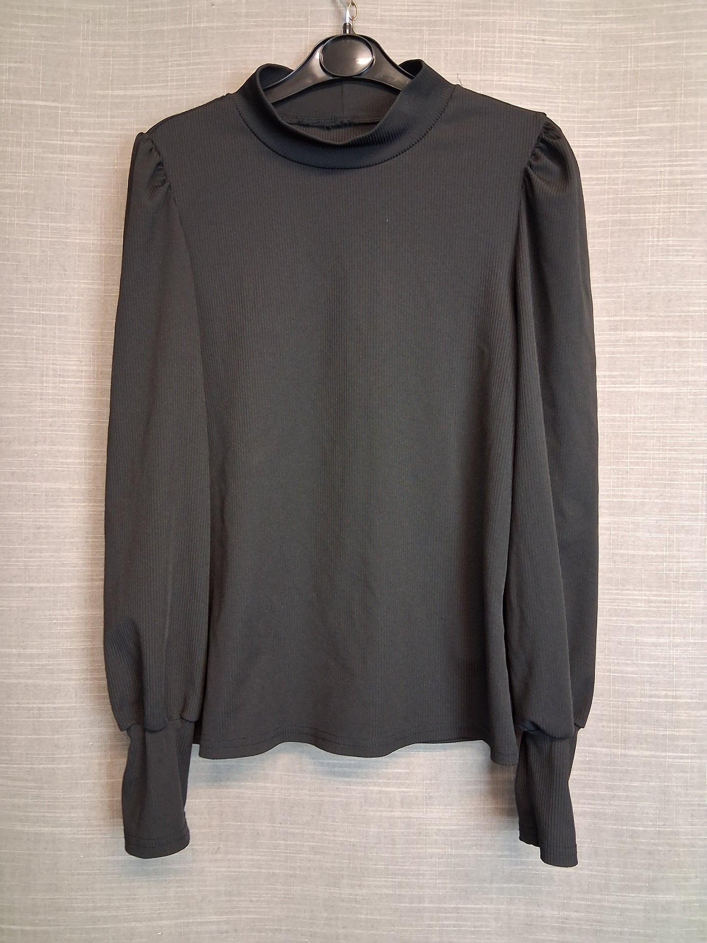 Shein Girl Black Long Sleeve Top High Neck Age 13 Years