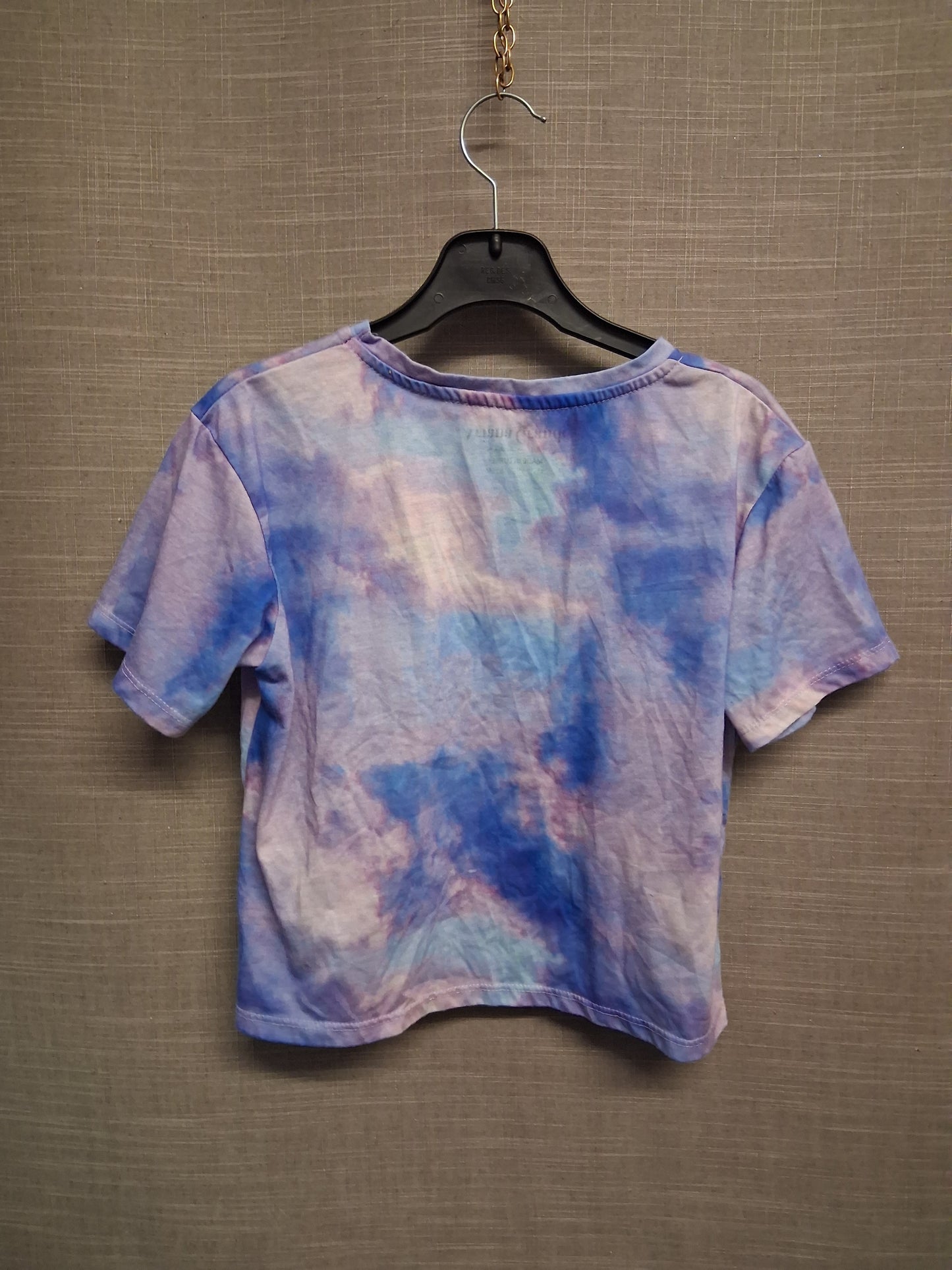 Ariana Grande Girls Sweetener Tour Cropped T-Shirt Short Sleeve Blue Purple Age 11-12 Years
