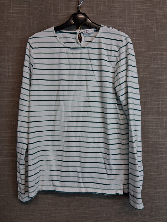 FatFace Girls Long Sleeve Jersey T-Shirt Age 12-13 Years Green Stripe