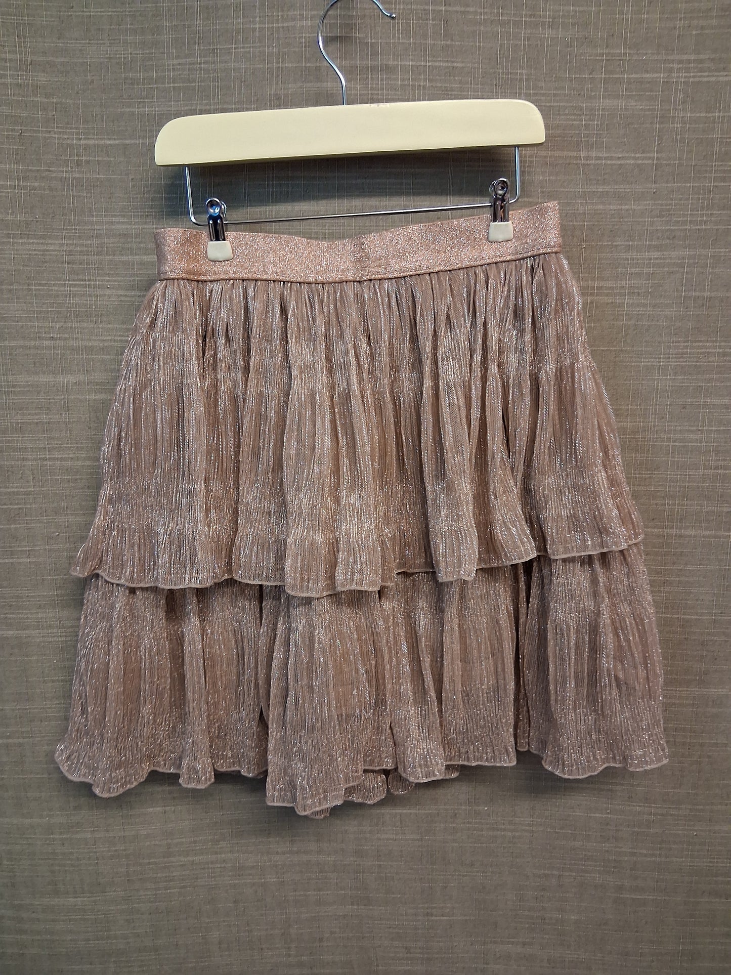 Next Girls Tiered RaRa Skirt Blush Pink Glittery Age 10 Years