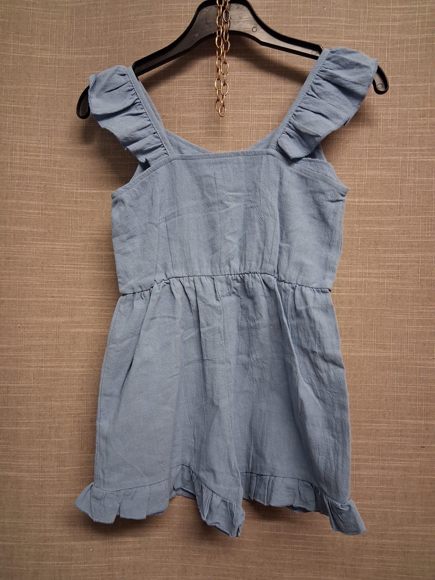 PatPat Blue Playsuit Sleeveless Button Detail Summer Age 4-5 Years
