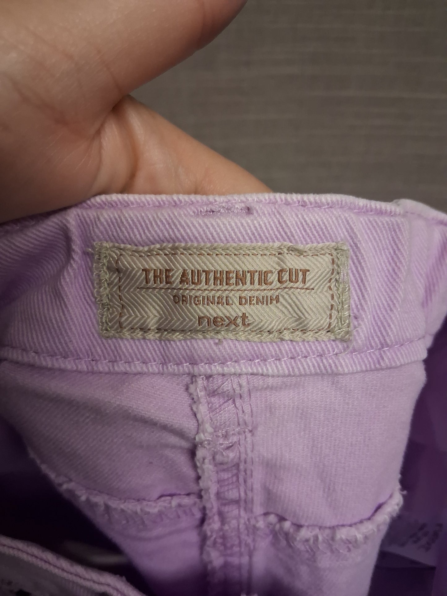 Next Girls Pink Denim Shorts Age 15 Years Adjustable Waist New