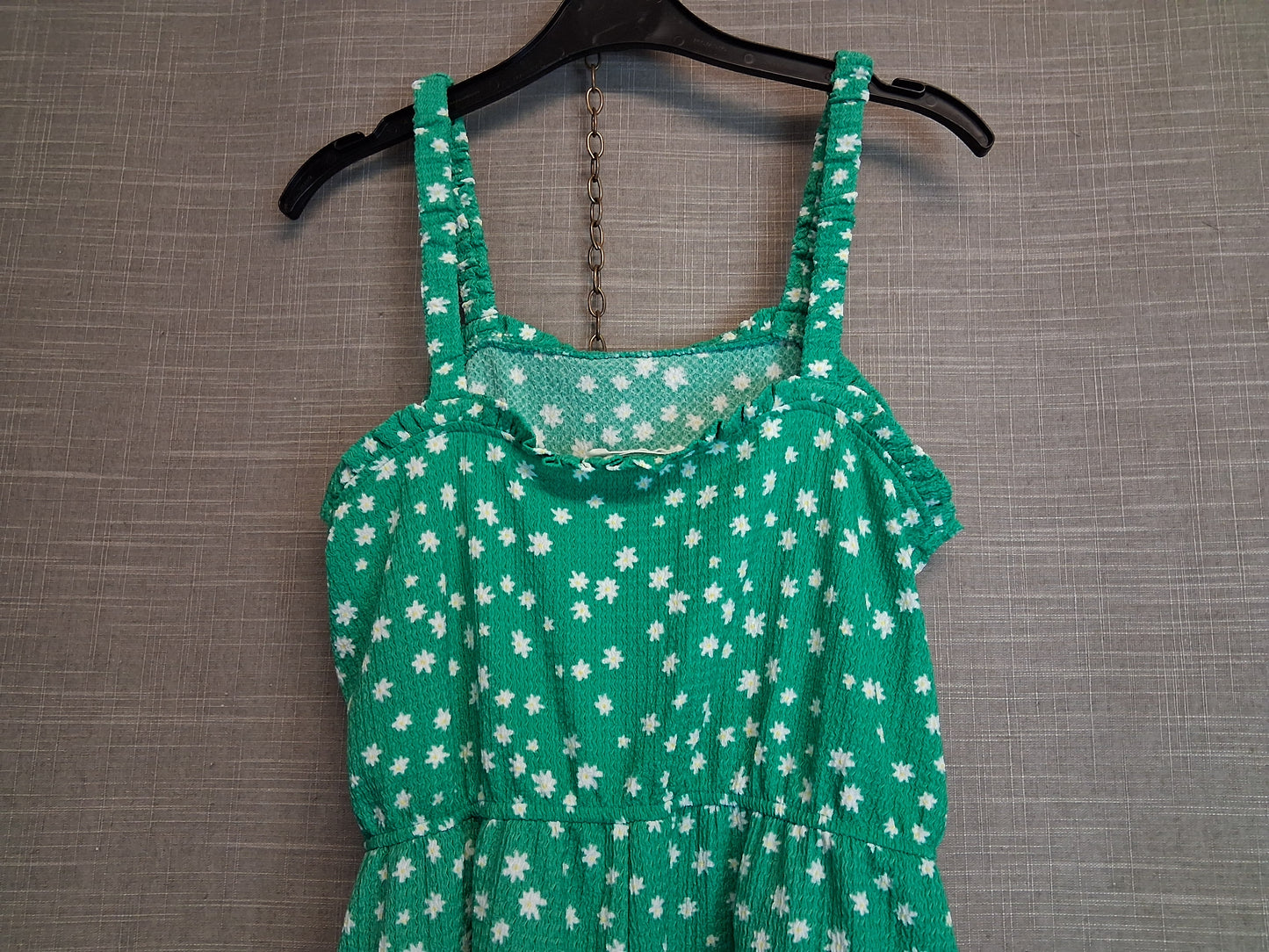 Primark Girls Green Floral Jumpsuit Strappy Age 10-11 Years