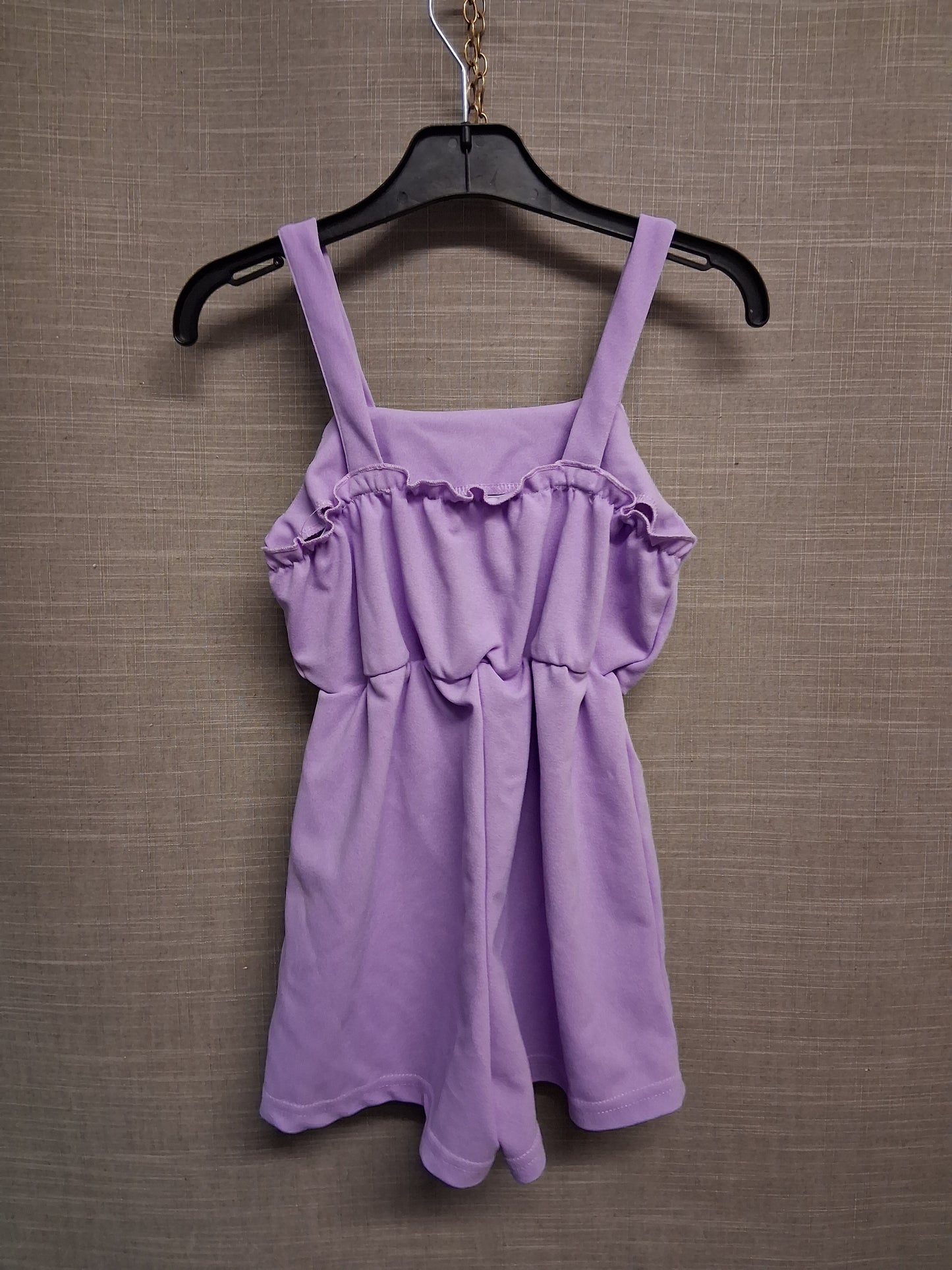 Shein Purple Playsuit Romper Faux Button Detail Age 8 Years