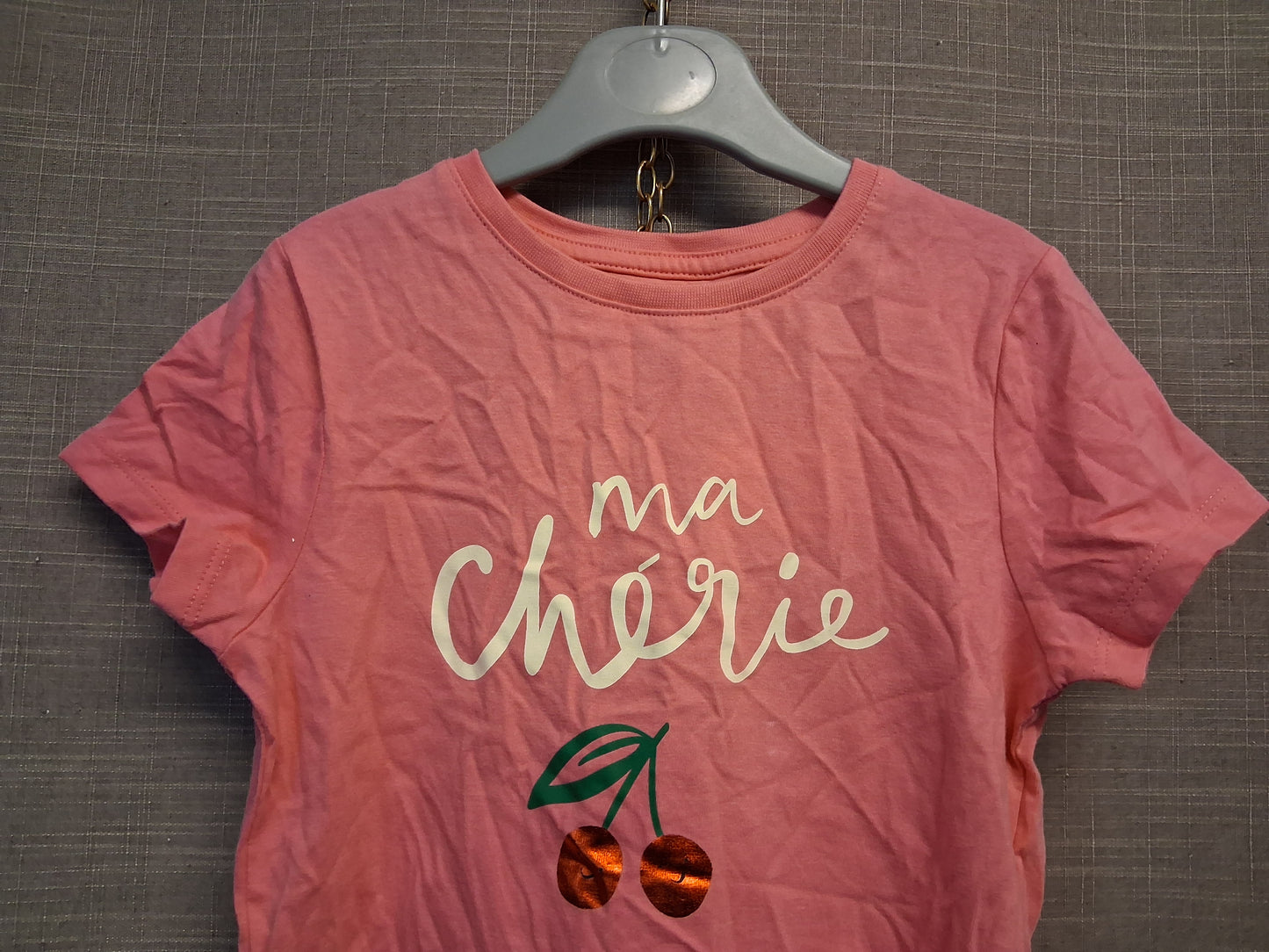 TU Pink Cherry T-Shirt Short Sleeve Age 6 Years New