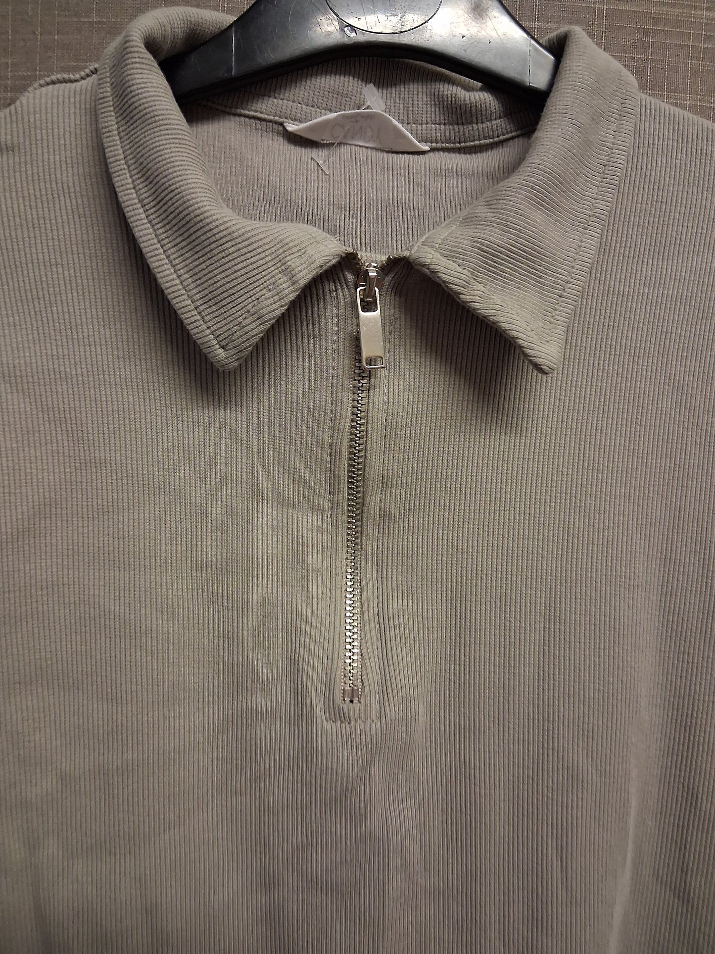 Matalan Grey T-Shirt Dress Short Sleeve Zip Detail Age 15 Years