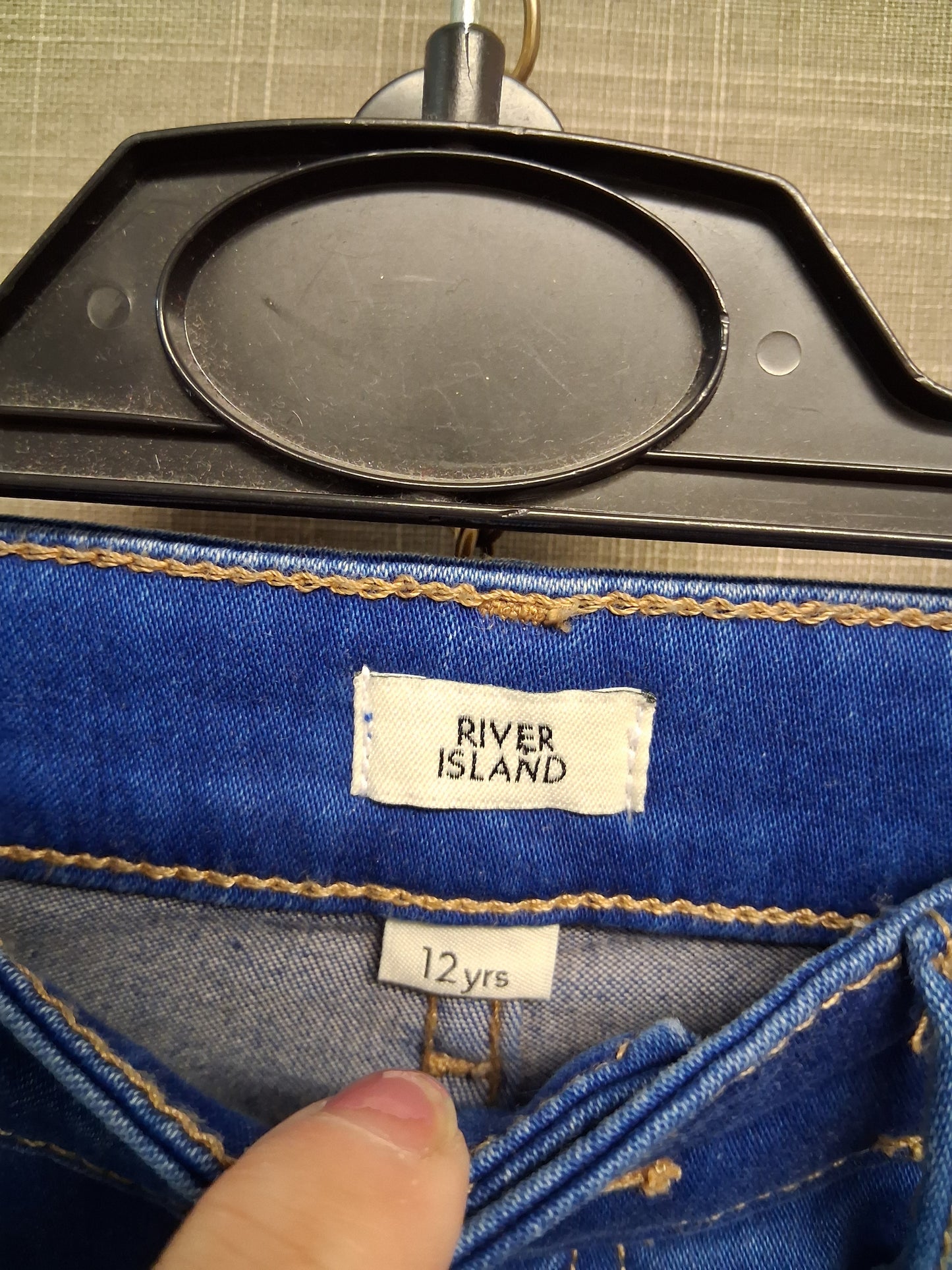 River Island Girls Blue Bootcut Denim Jeans Age 12 Years