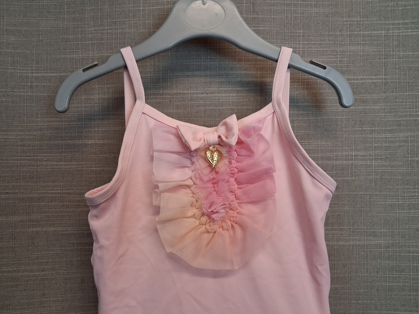 Angels Face Girls Pink Ruffle Swimsuit One Piece Age 5-6 Years