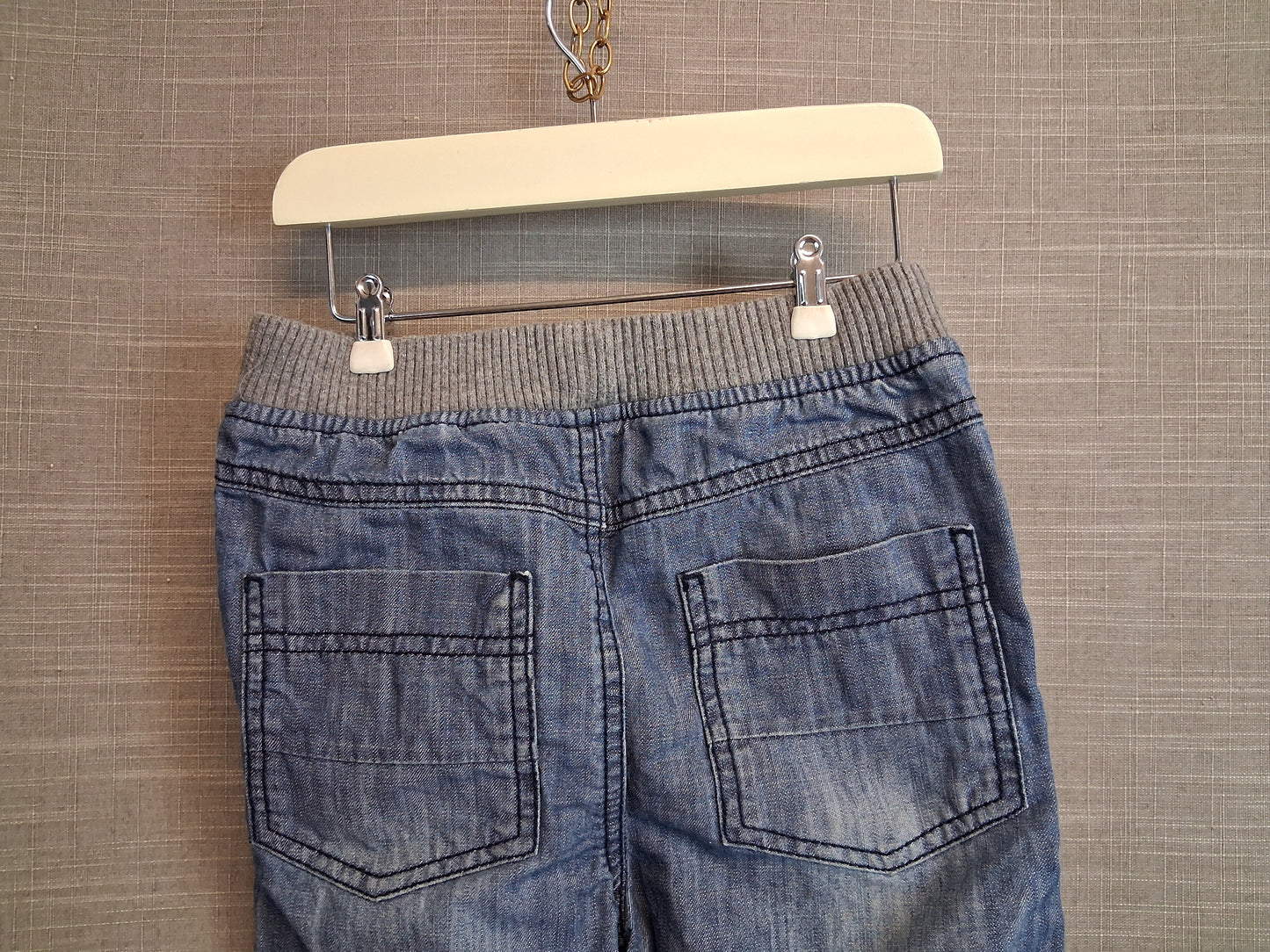 TU Boys Denim Shorts Jorts Blue Elastic Waist Age 4-5 Years