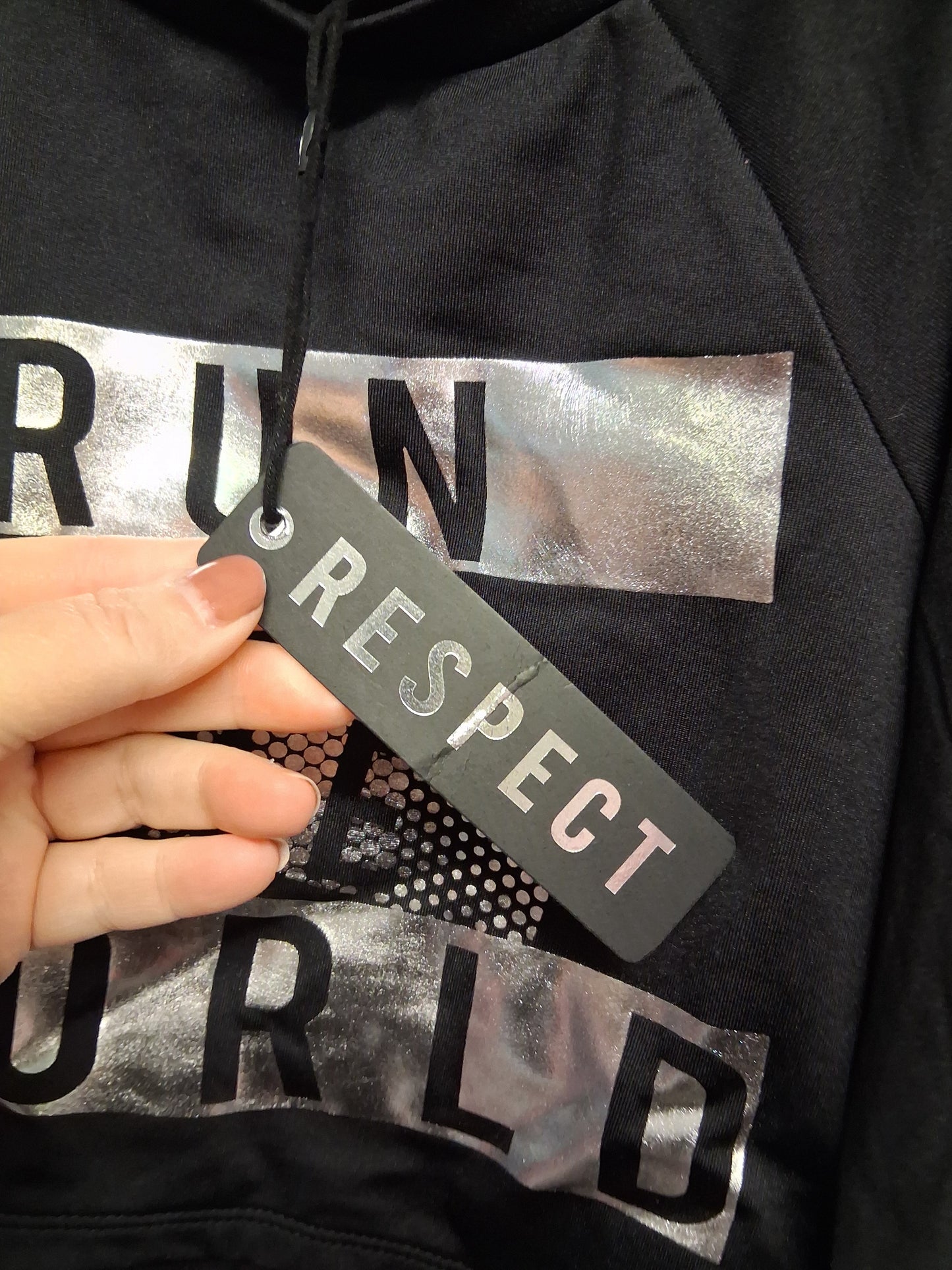 Respect Girls Cropped Sweater Top Black Age 5-6 Years New