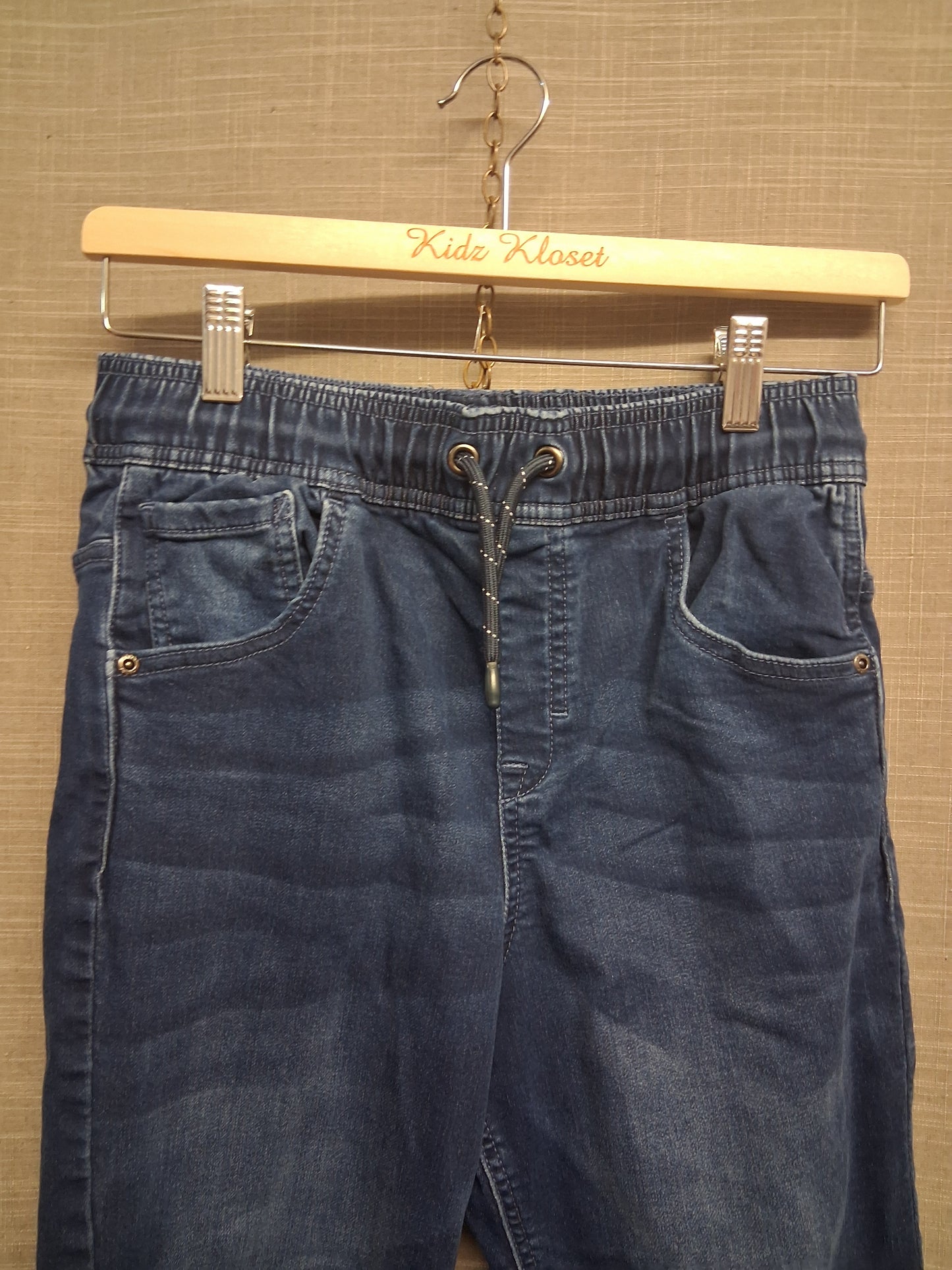 F&F Boys Blue Denim Jeans Age 14-15 Years Elastic Waist