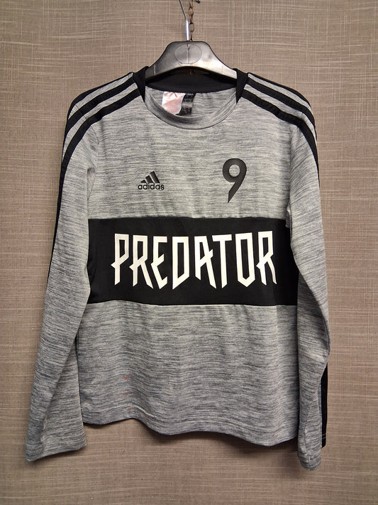 Adidas Predator Grey Long Sleeve T-Shirt Age 9-10 Years
